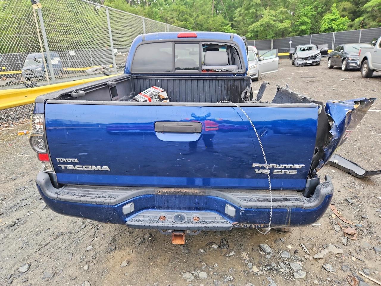 2006 Toyota Tacoma Double Cab Prerunner Long Bed Синий vin: 5TEKU72N66Z200209