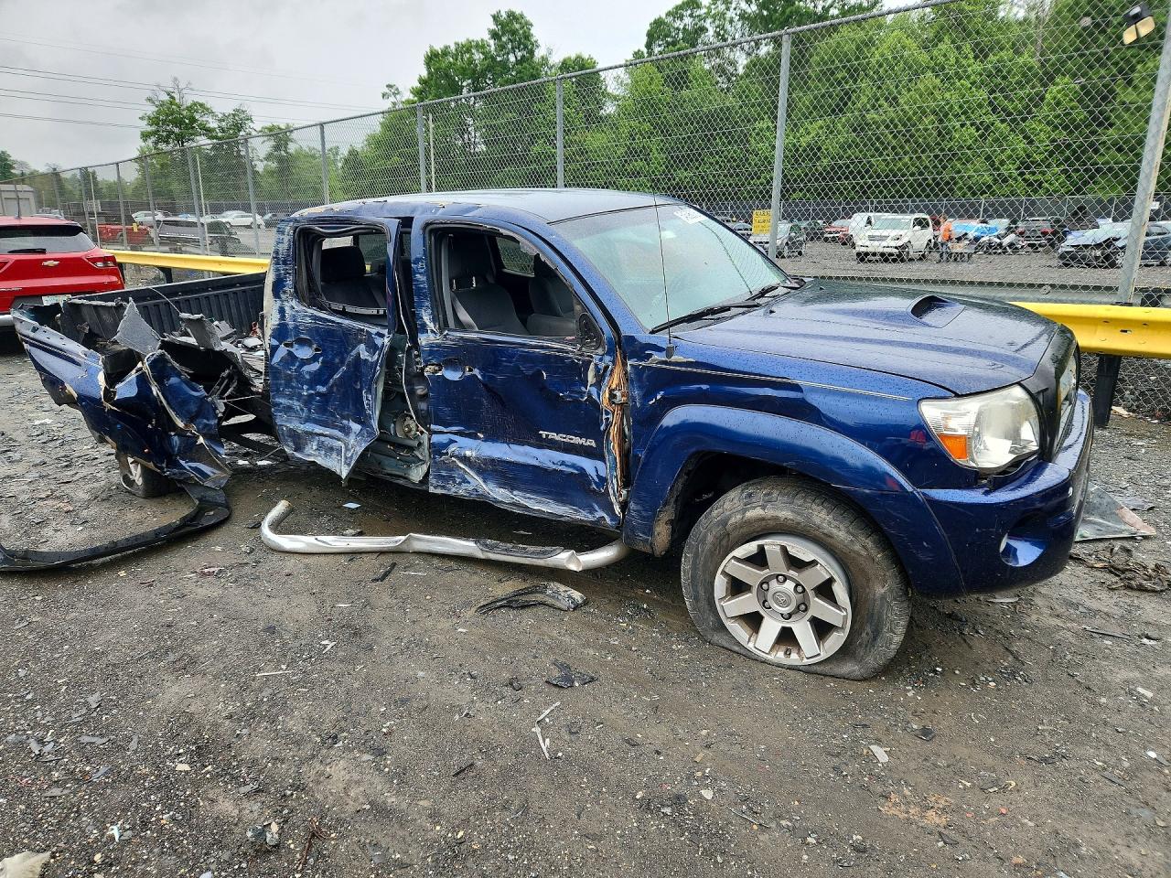 2006 Toyota Tacoma Double Cab Prerunner Long Bed Синий vin: 5TEKU72N66Z200209