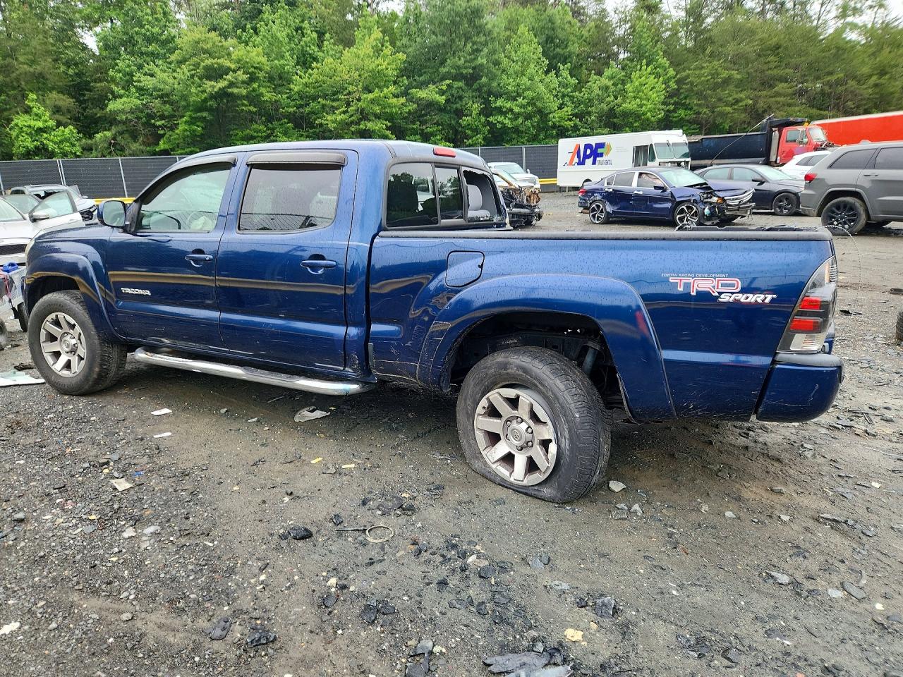 2006 Toyota Tacoma Double Cab Prerunner Long Bed Синий vin: 5TEKU72N66Z200209