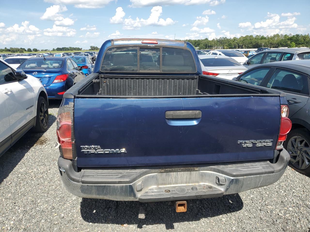 2006 Toyota Tacoma Double Cab Prerunner Long Bed Blue vin: 5TEKU72N76Z213938