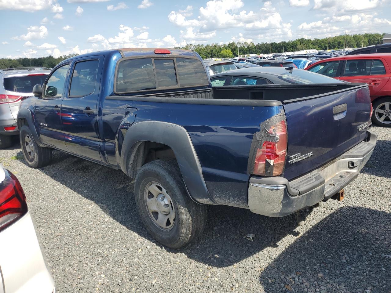 2006 Toyota Tacoma Double Cab Prerunner Long Bed Blue vin: 5TEKU72N76Z213938