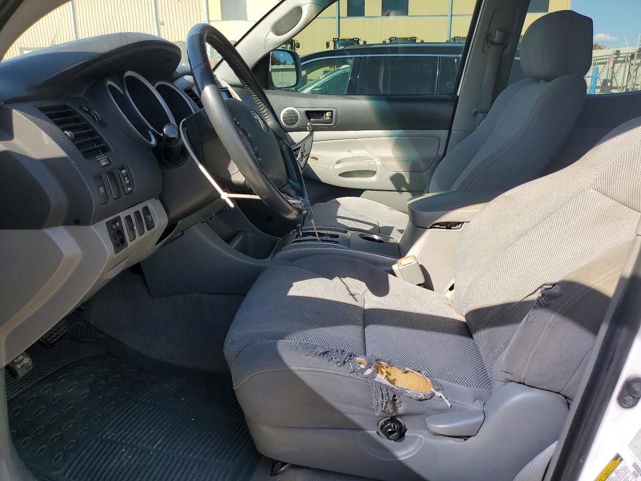 2007 Toyota Tacoma Double Cab Prerunner Long Bed White vin: 5TEKU72N97Z374082