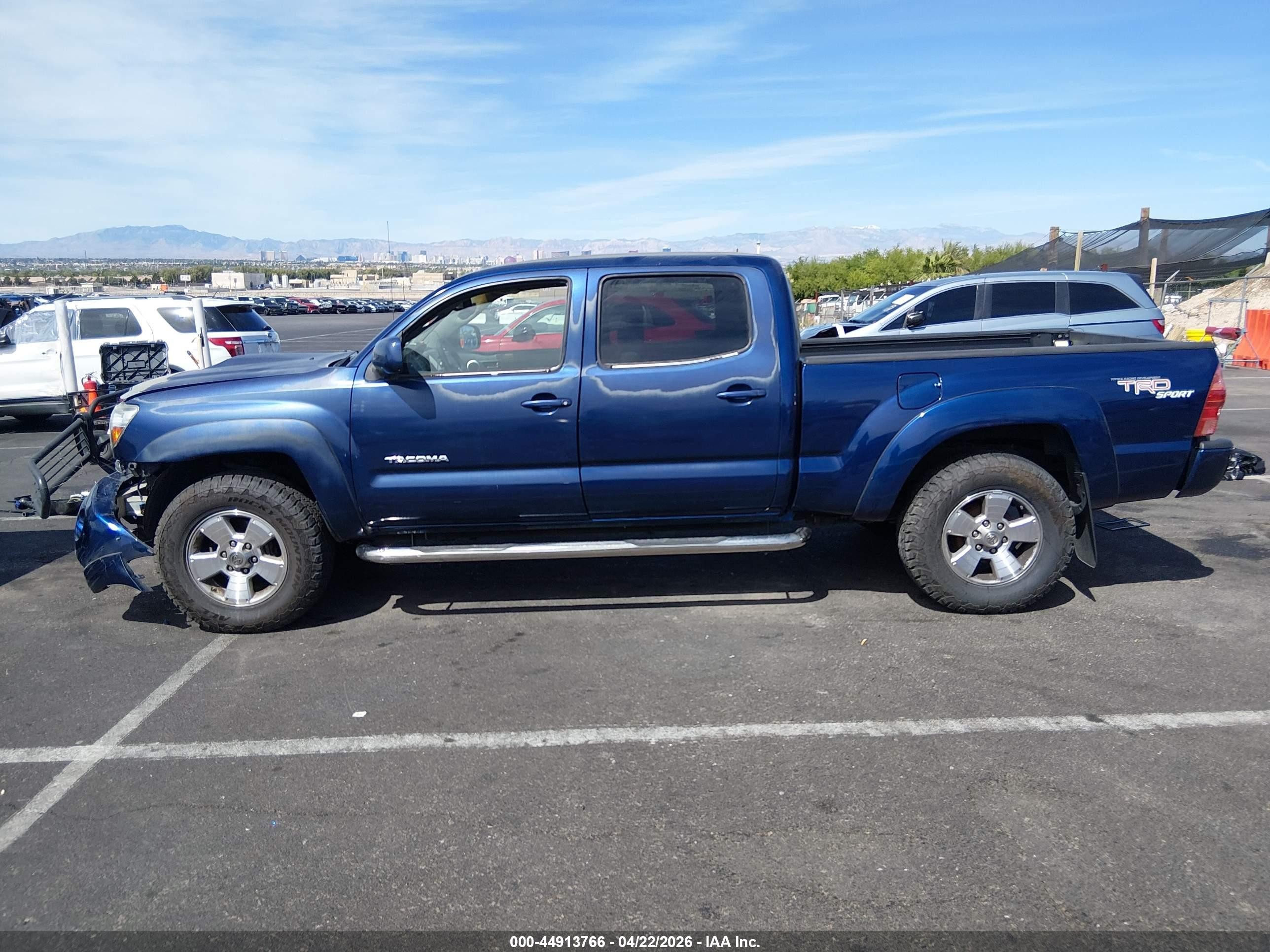 2007 Toyota Tacoma Prerunner V6 Blue vin: 5TEKU72N97Z378746