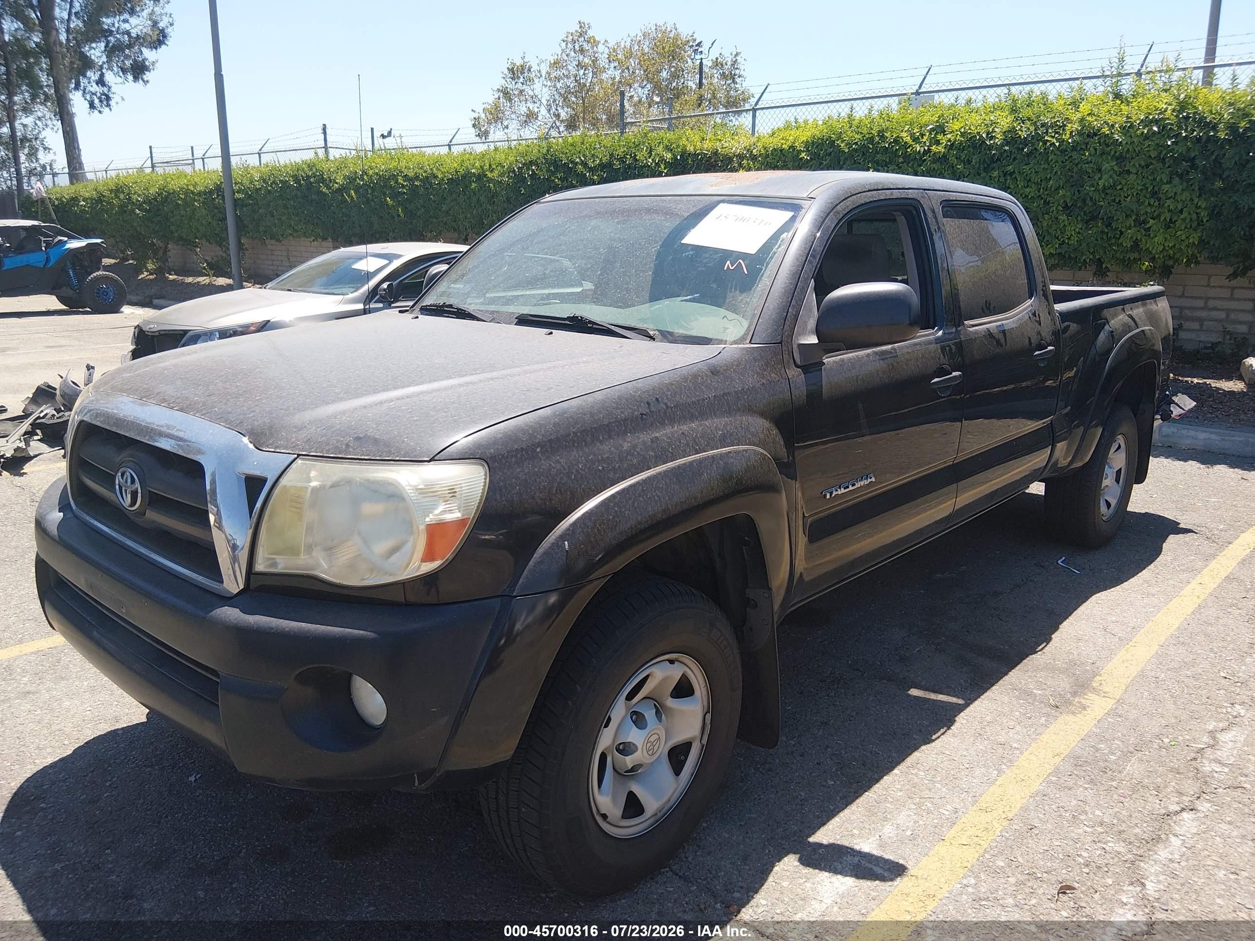 2008 Toyota Tacoma Prerunner V6 Black vin: 5TEKU72N98Z501639