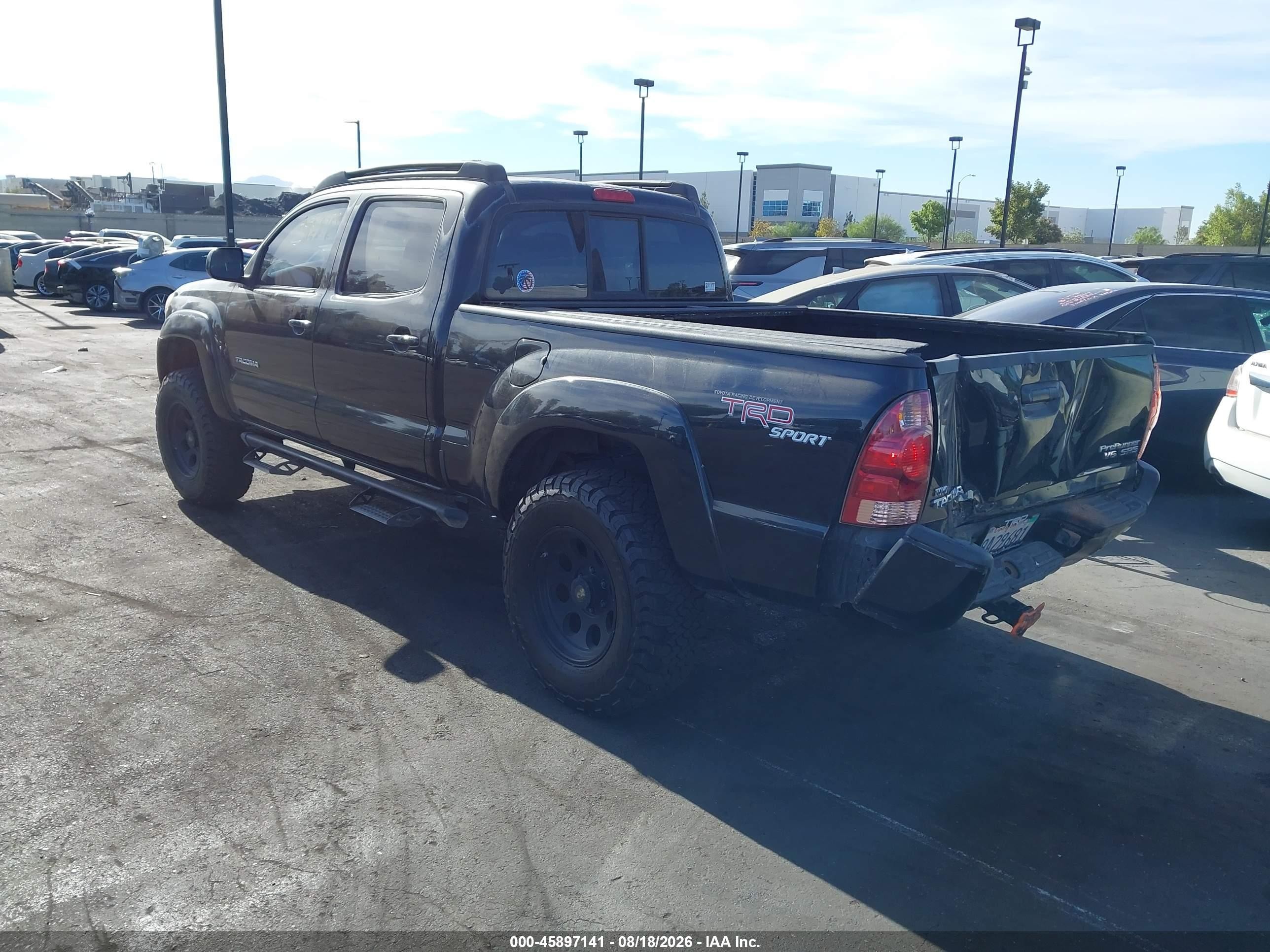 2006 Toyota Tacoma Prerunner V6 Black vin: 5TEKU72NX6Z202027