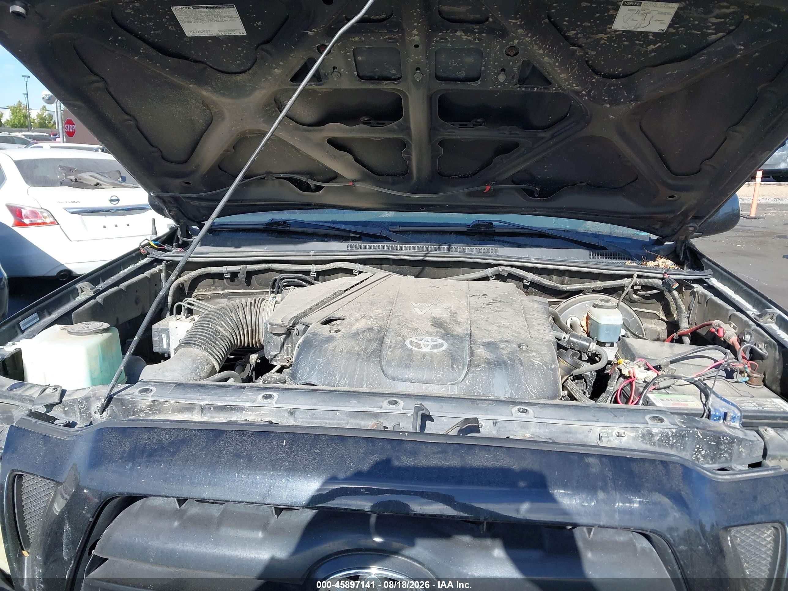 2006 Toyota Tacoma Prerunner V6 Black vin: 5TEKU72NX6Z202027