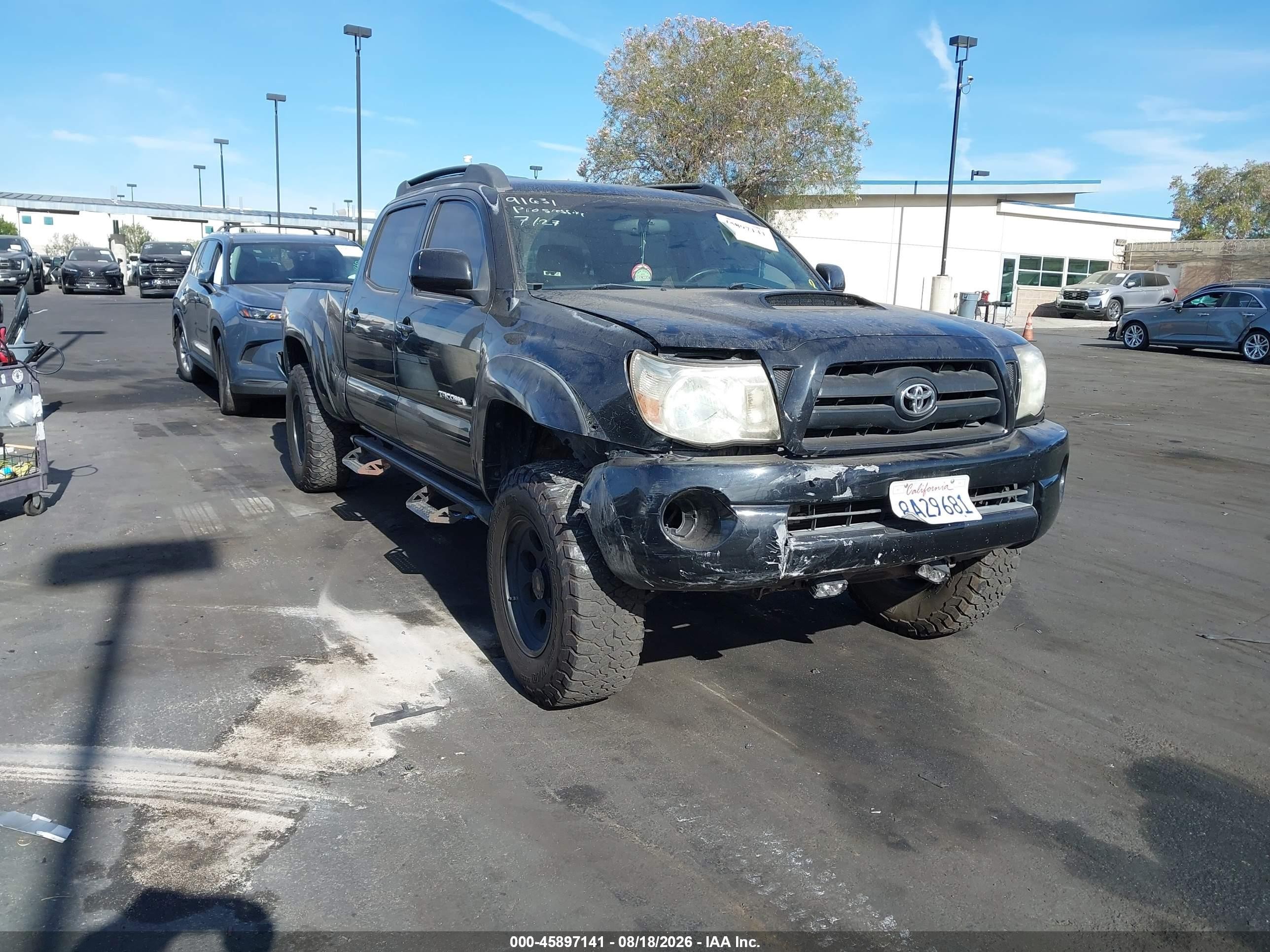 2006 Toyota Tacoma Prerunner V6 Black vin: 5TEKU72NX6Z202027