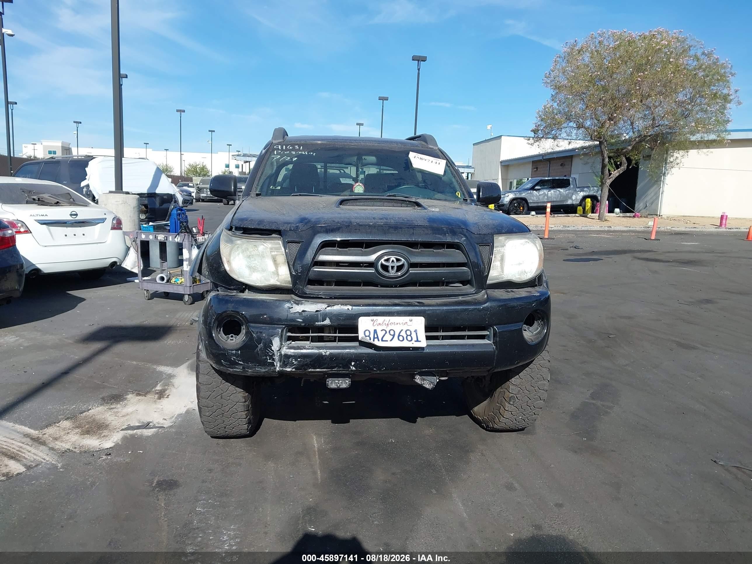 2006 Toyota Tacoma Prerunner V6 Black vin: 5TEKU72NX6Z202027