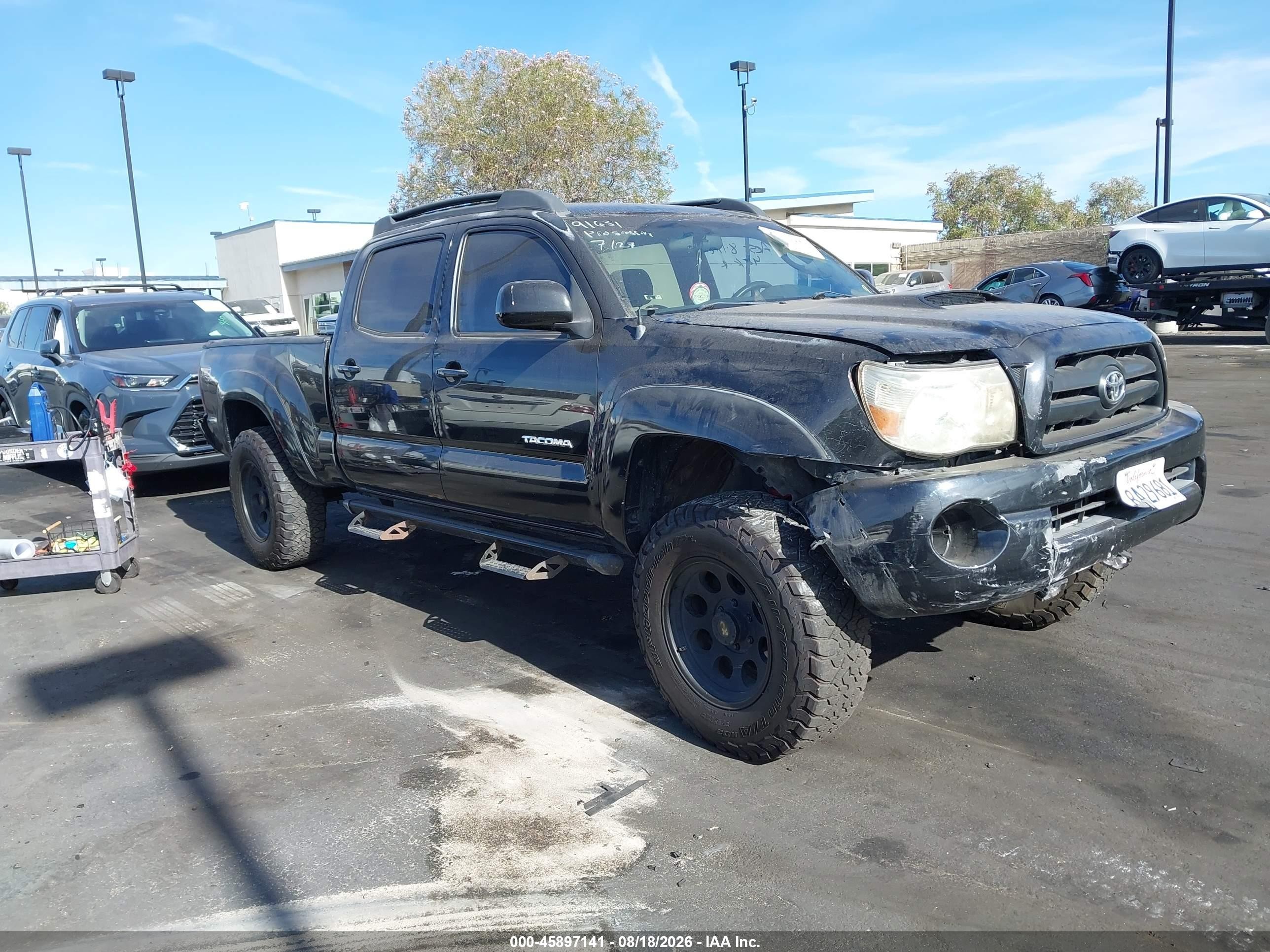 2006 Toyota Tacoma Prerunner V6 Black vin: 5TEKU72NX6Z202027