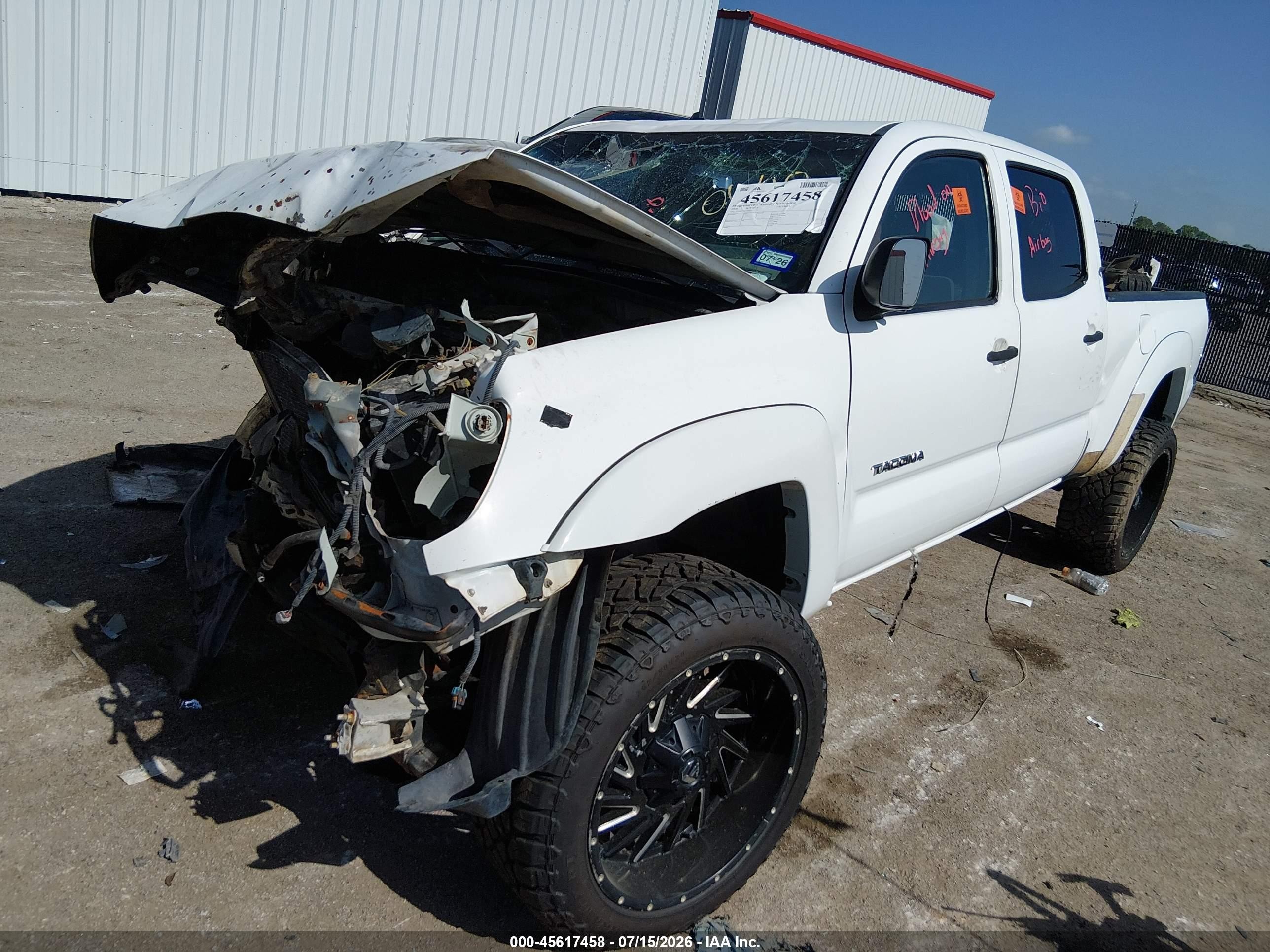 2006 Toyota Tacoma Prerunner V6 White vin: 5TEKU72NX6Z250577