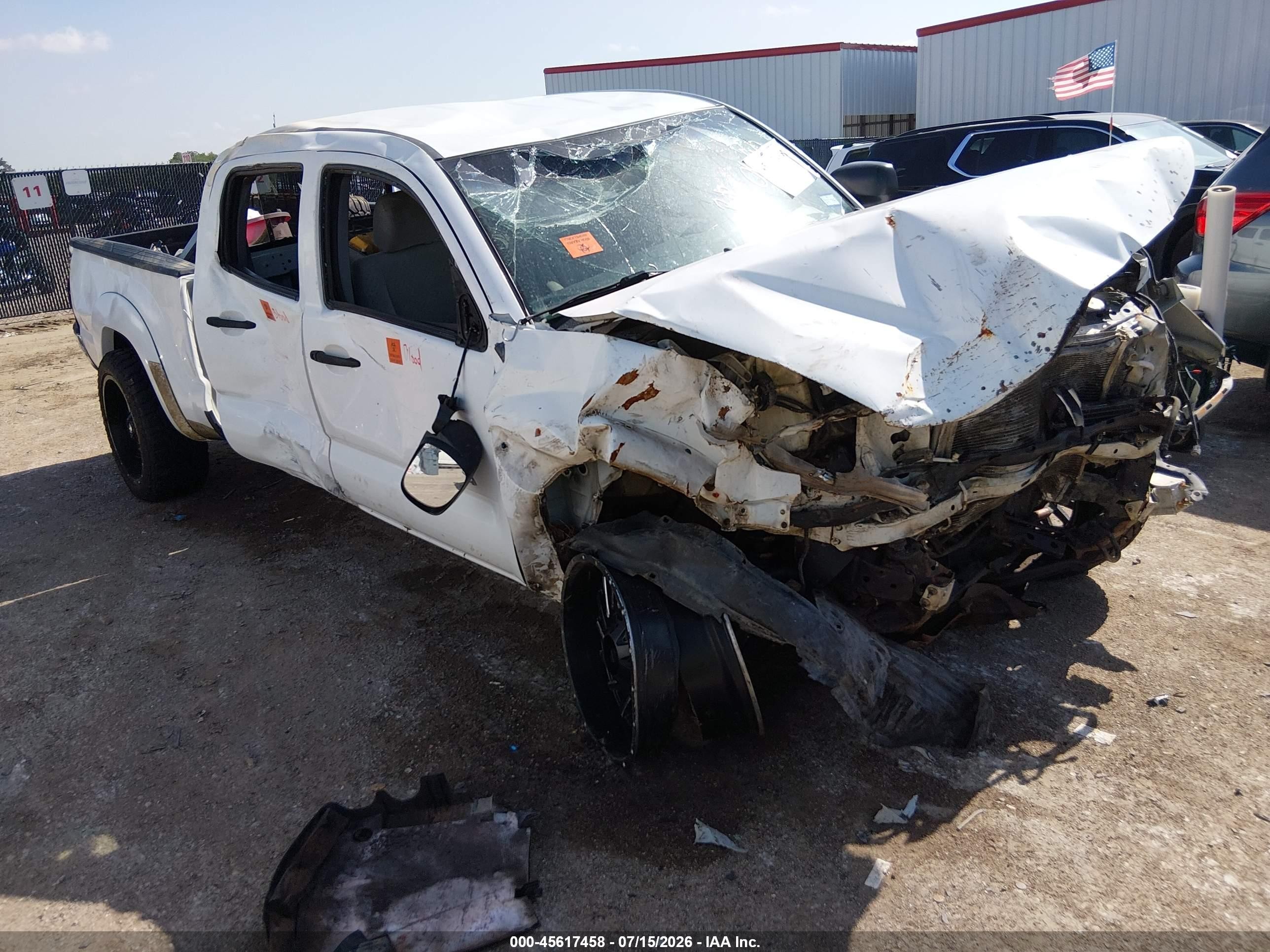 2006 Toyota Tacoma Prerunner V6 White vin: 5TEKU72NX6Z250577