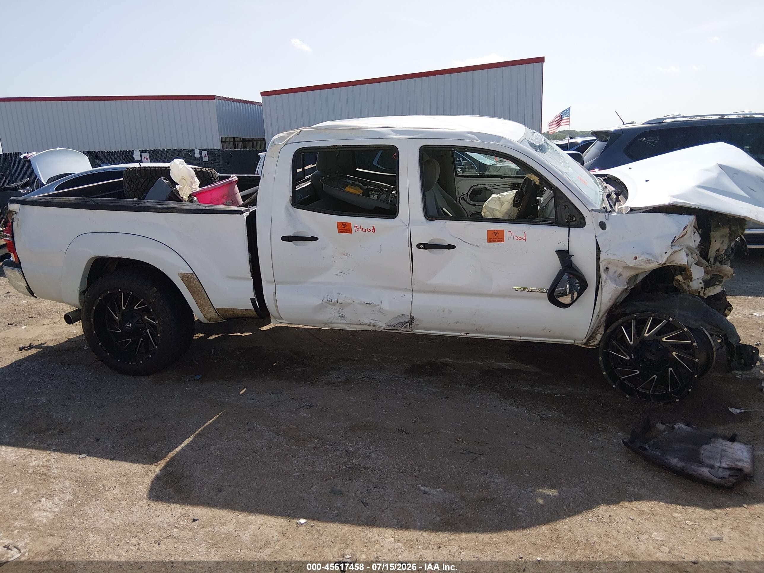2006 Toyota Tacoma Prerunner V6 White vin: 5TEKU72NX6Z250577