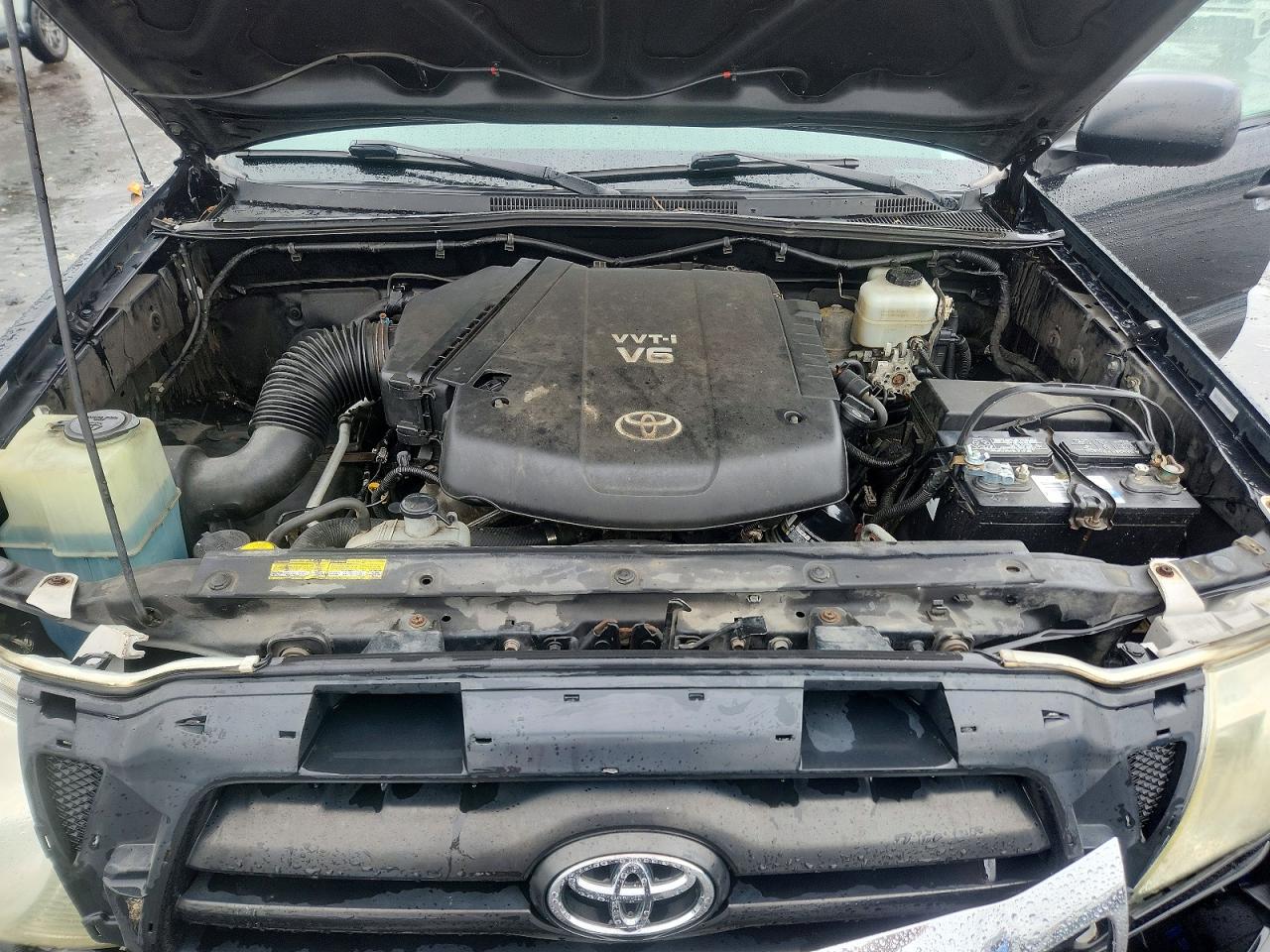 2007 Toyota Tacoma Double Cab Black vin: 5TELU42N07Z423558