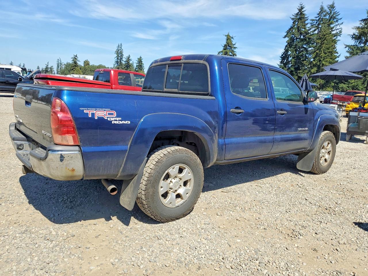 2008 Toyota Tacoma V6 Синий vin: 5TELU42N08Z479033