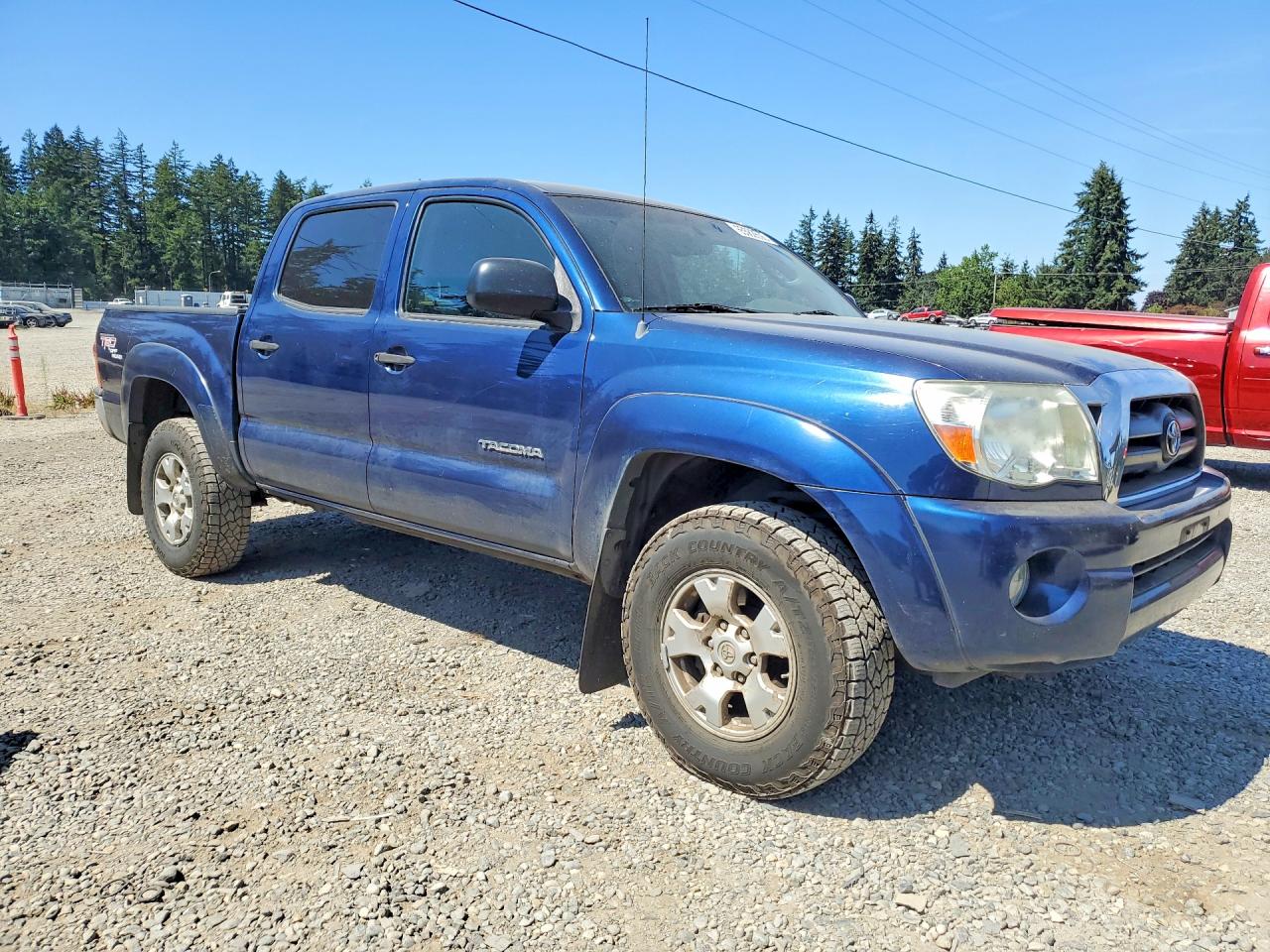 2008 Toyota Tacoma V6 Синий vin: 5TELU42N08Z479033