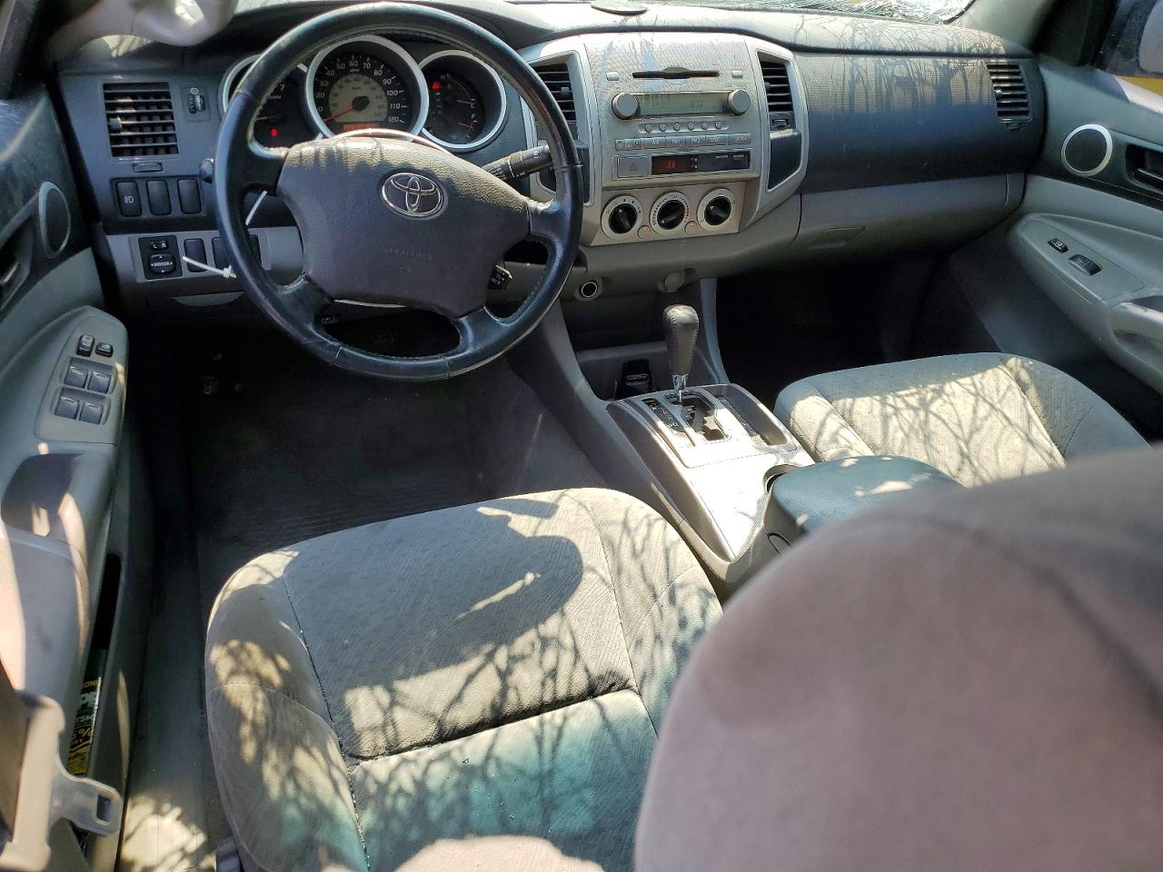 2007 Toyota Tacoma Double Cab Silver vin: 5TELU42N17Z408941