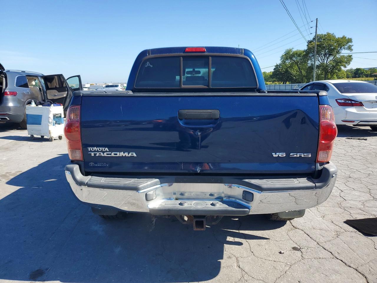 2007 Toyota Tacoma V6 Синий vin: 5TELU42N27Z421679