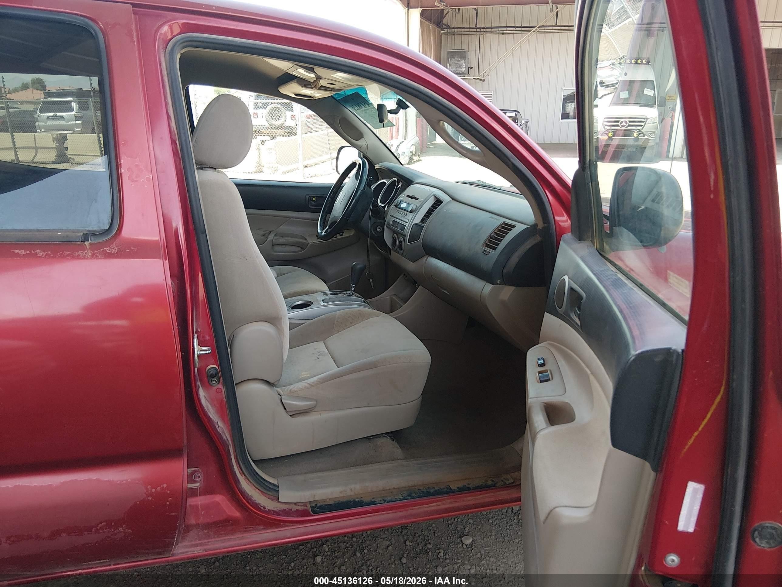 2006 Toyota Tacoma Base V6 Красный vin: 5TELU42N36Z181606