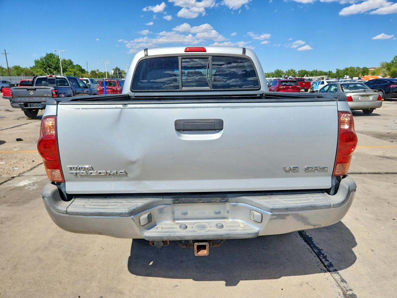 2006 Toyota Tacoma Double Cab Silver vin: 5TELU42N46Z211311