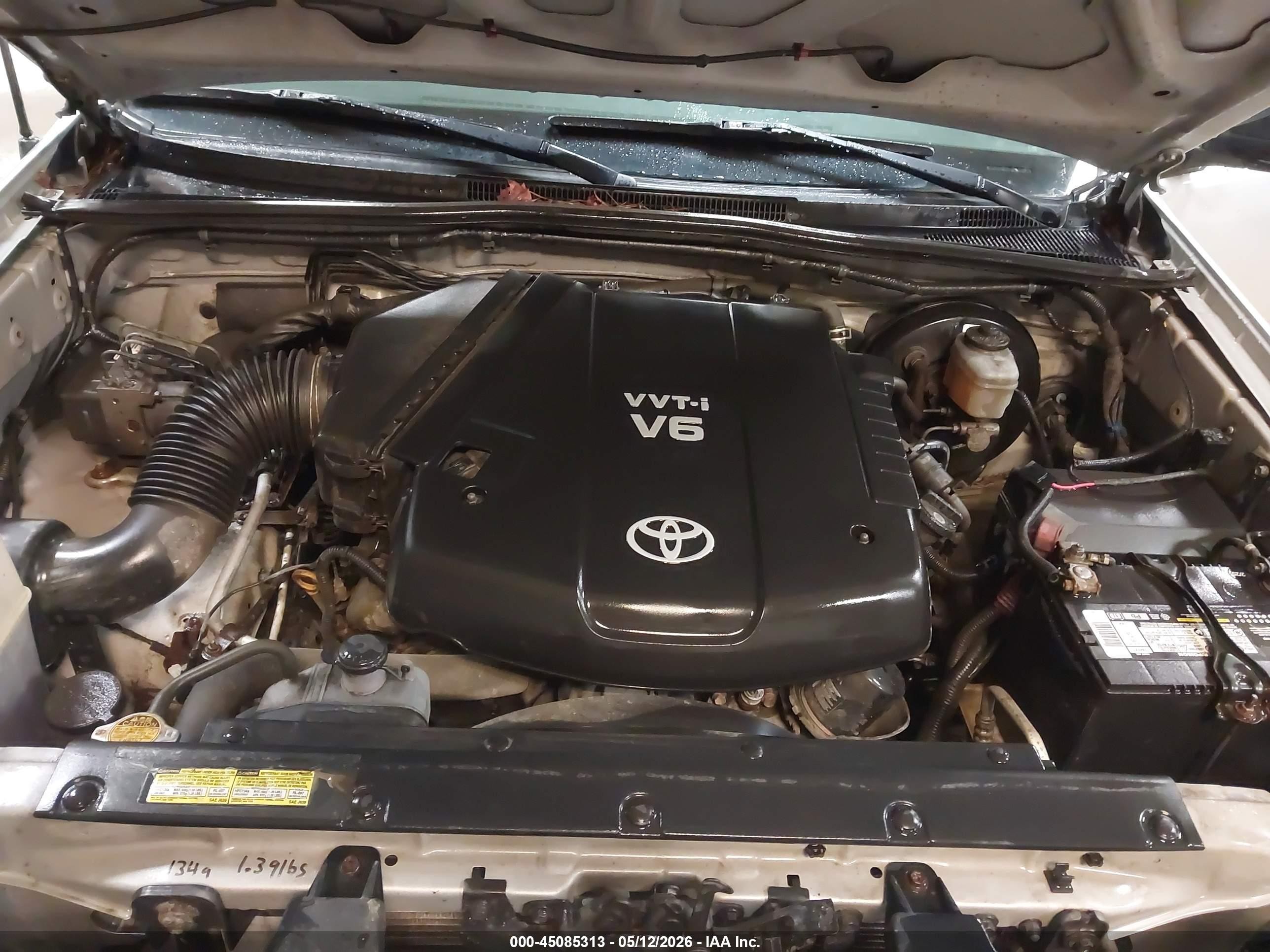 2008 Toyota Tacoma Base V6 Silver vin: 5TELU42N48Z554350