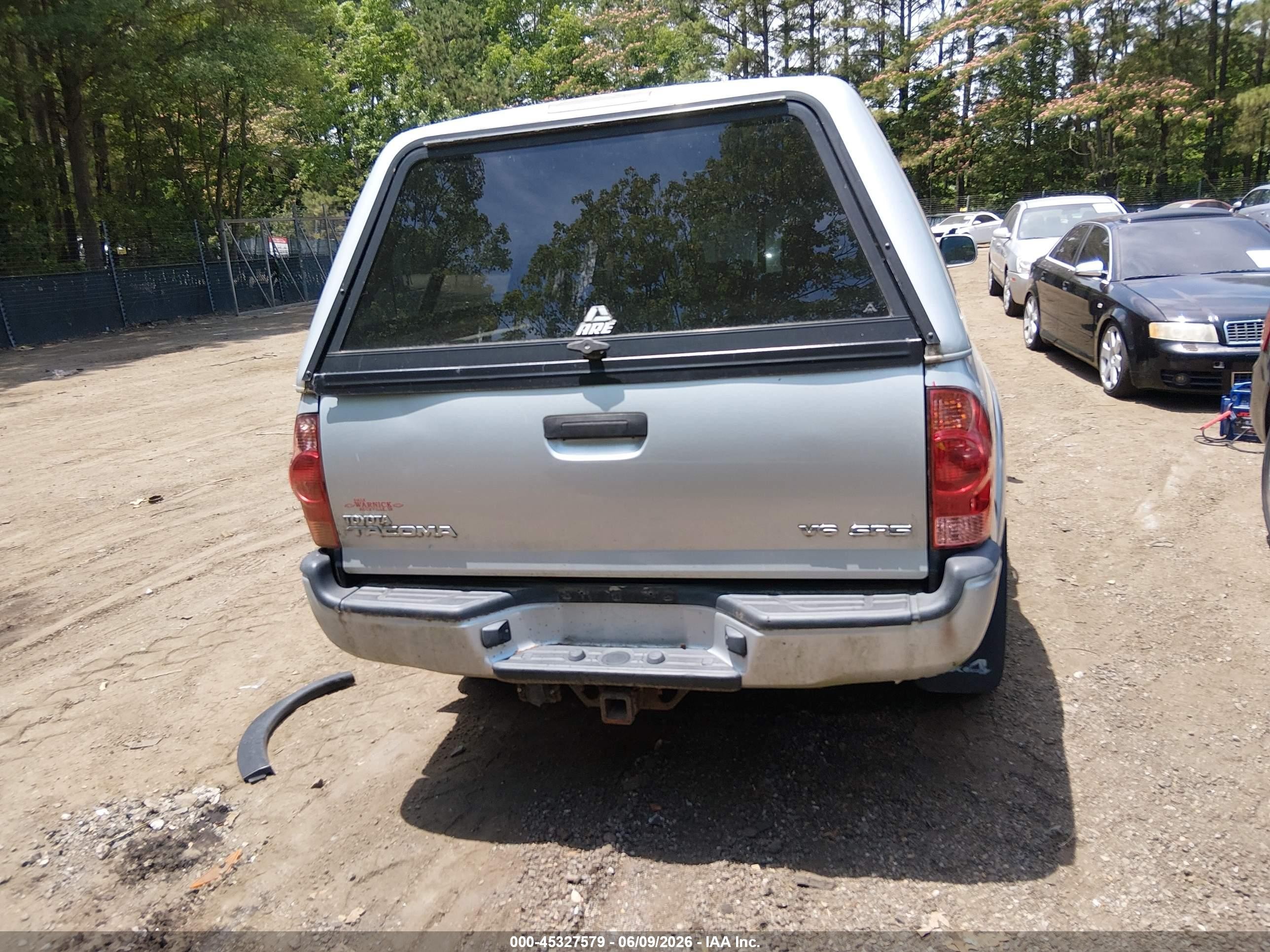 2008 Toyota Tacoma Base V6 Silver vin: 5TELU42N48Z574274