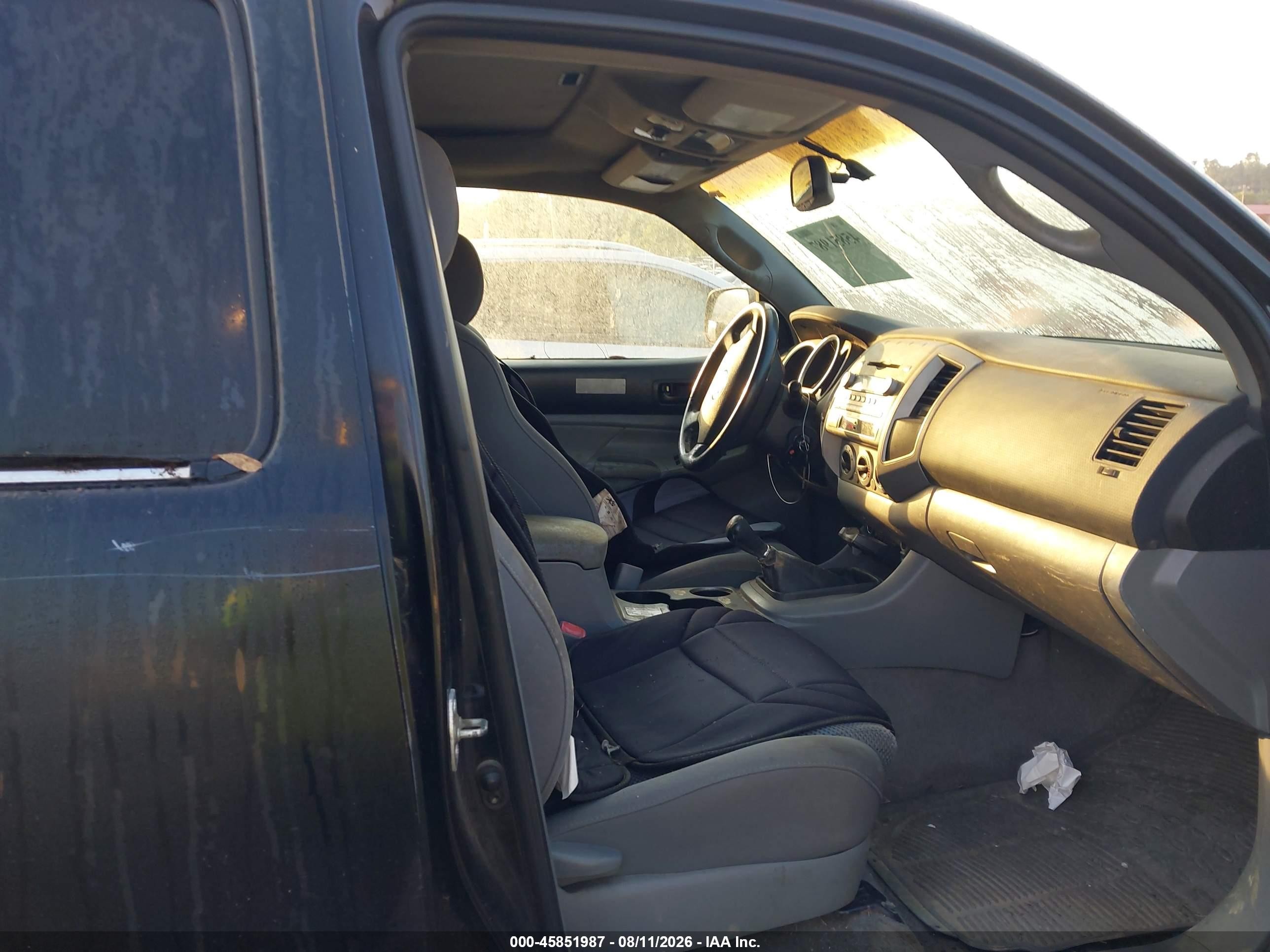 2005 Toyota Tacoma Base V6 Black vin: 5TELU42N55Z026330