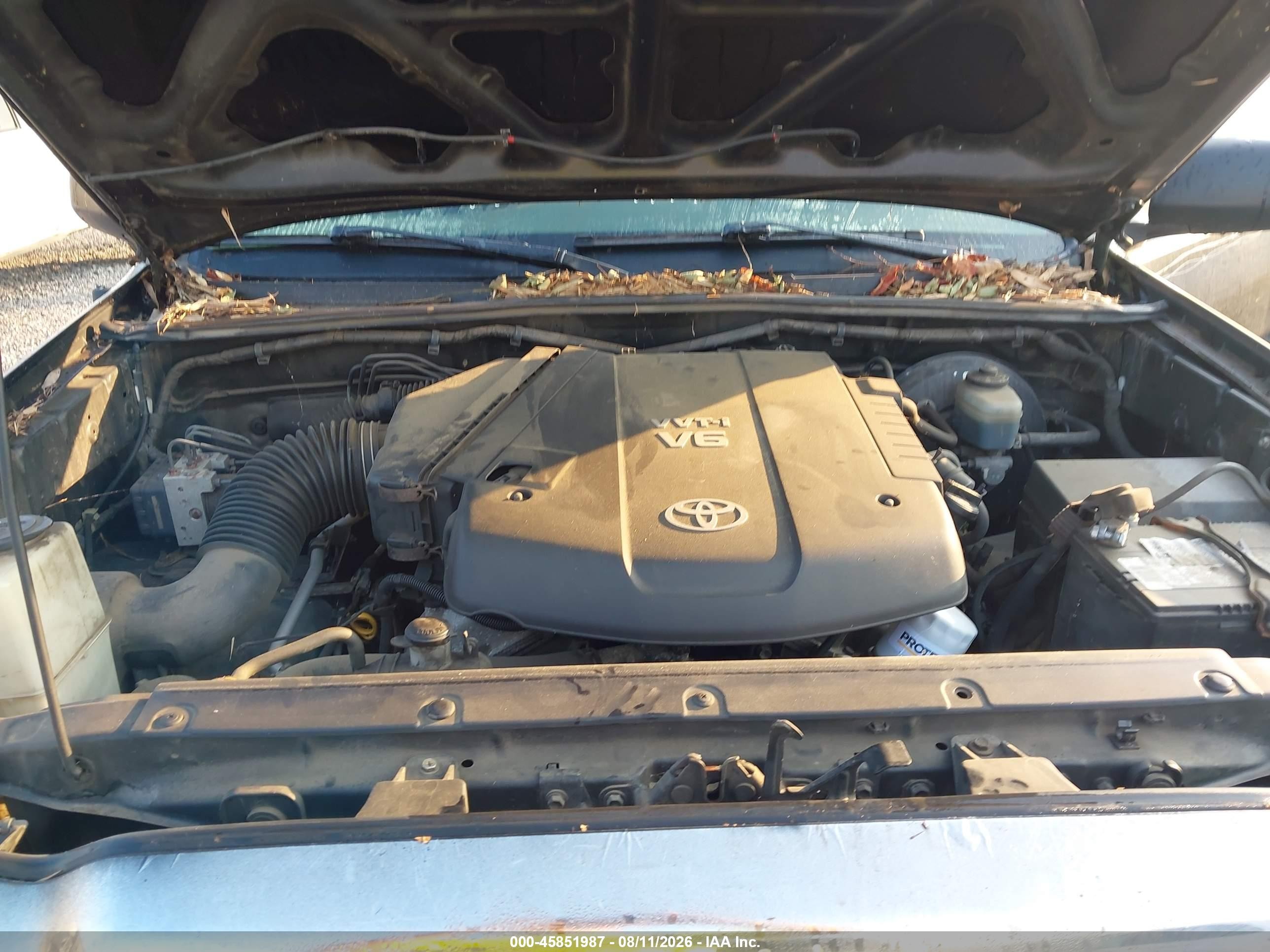 2005 Toyota Tacoma Base V6 Black vin: 5TELU42N55Z026330