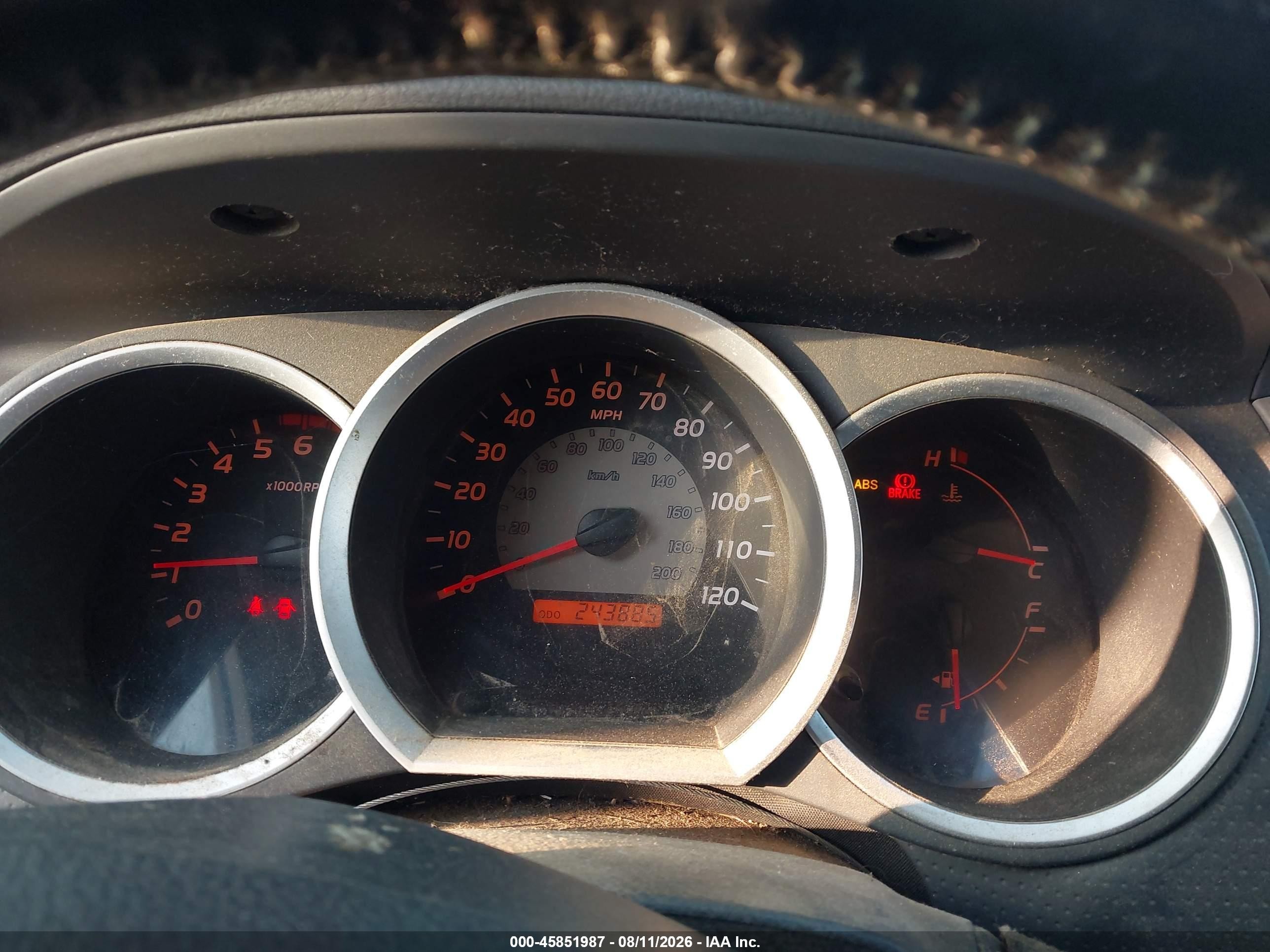 2005 Toyota Tacoma Base V6 Black vin: 5TELU42N55Z026330