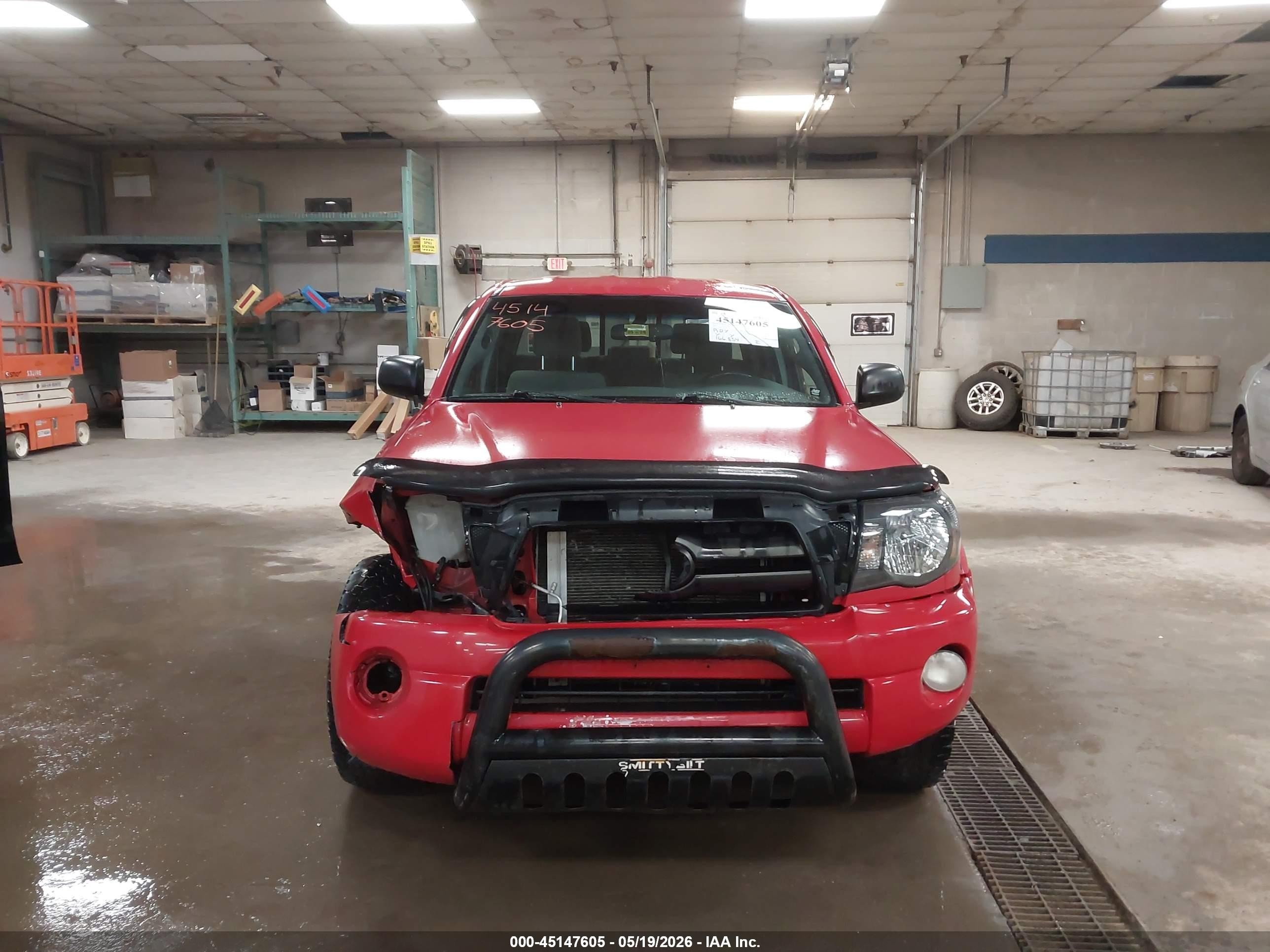2006 Toyota Tacoma Base V6 Red vin: 5TELU42N56Z273784