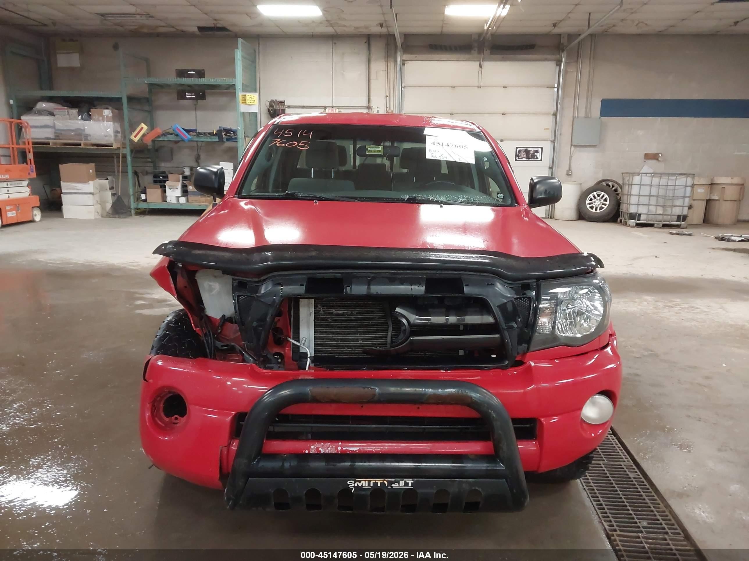 2006 Toyota Tacoma Base V6 Red vin: 5TELU42N56Z273784