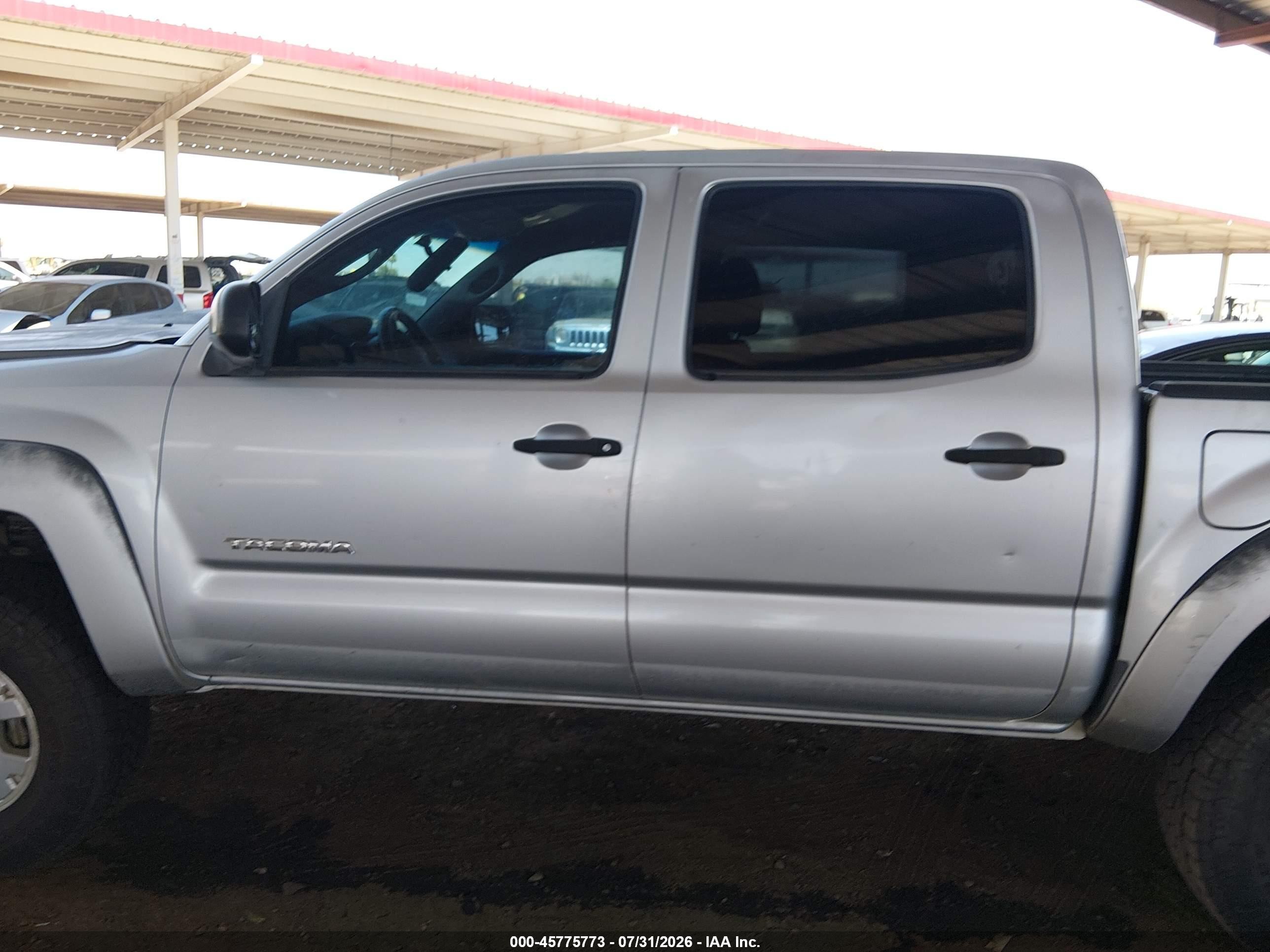 2006 Toyota Tacoma Base V6 Silver vin: 5TELU42N56Z273820