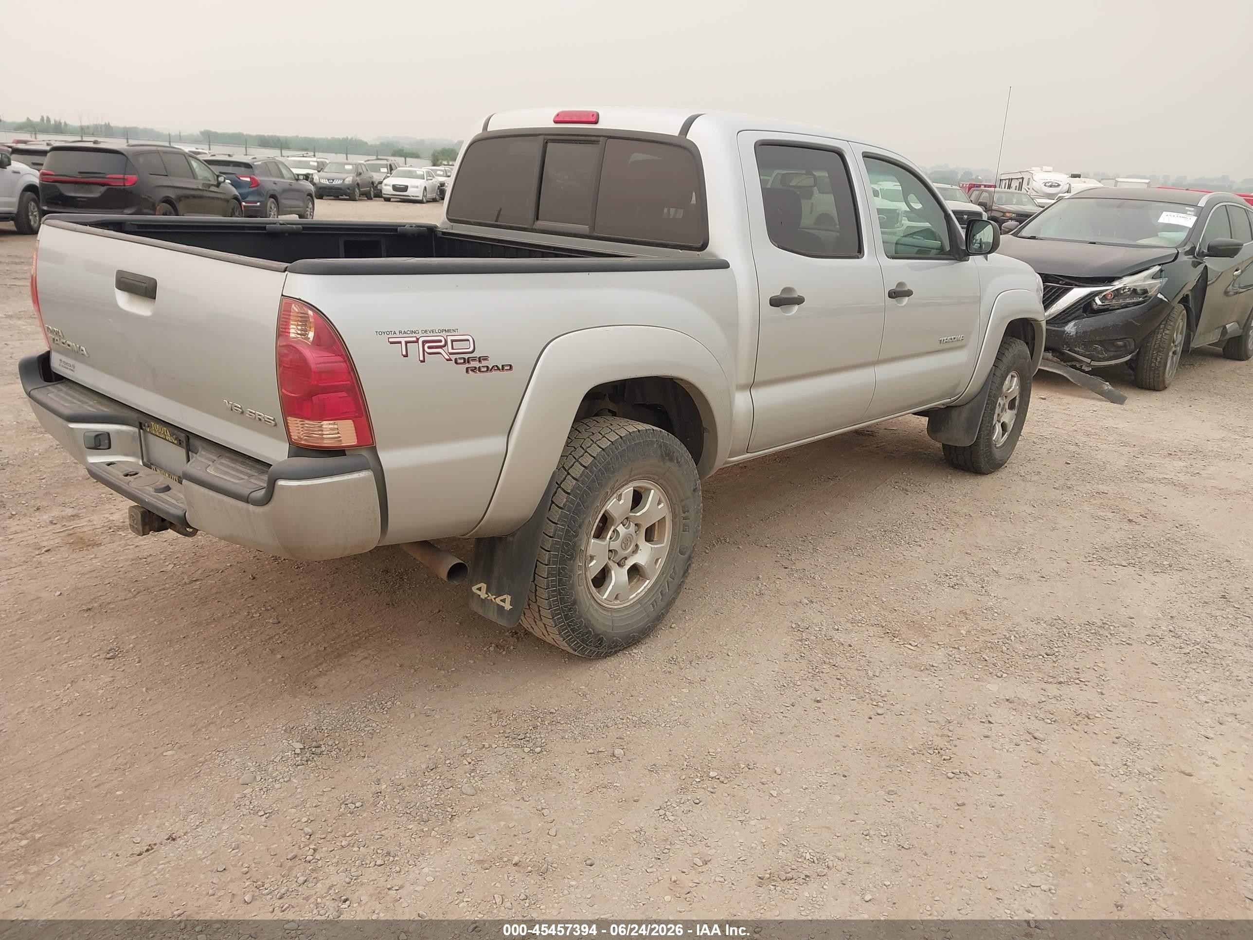 2007 Toyota Tacoma Base V6 Beige vin: 5TELU42N57Z342068
