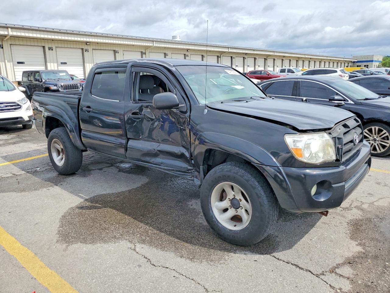2005 Toyota Tacoma Double Cab Black vin: 5TELU42N65Z046098