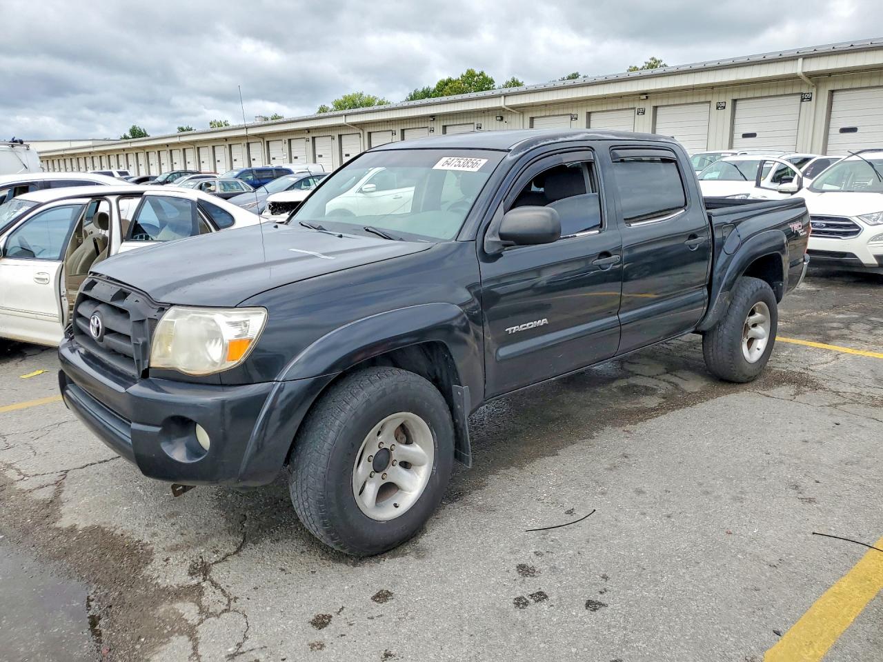 2005 Toyota Tacoma Double Cab Black vin: 5TELU42N65Z046098