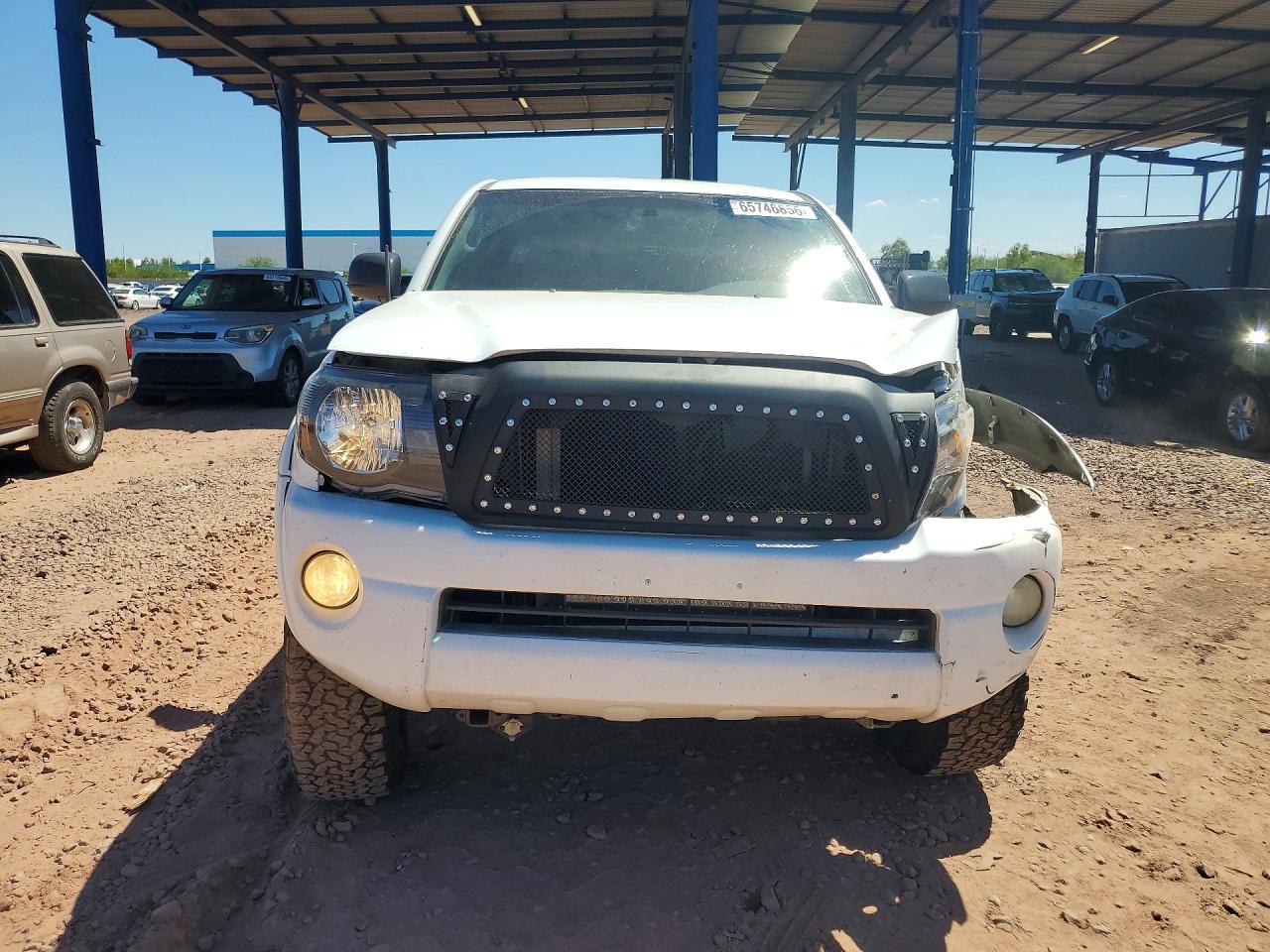 2006 Toyota Tacoma V6 White vin: 5TELU42N76Z169765