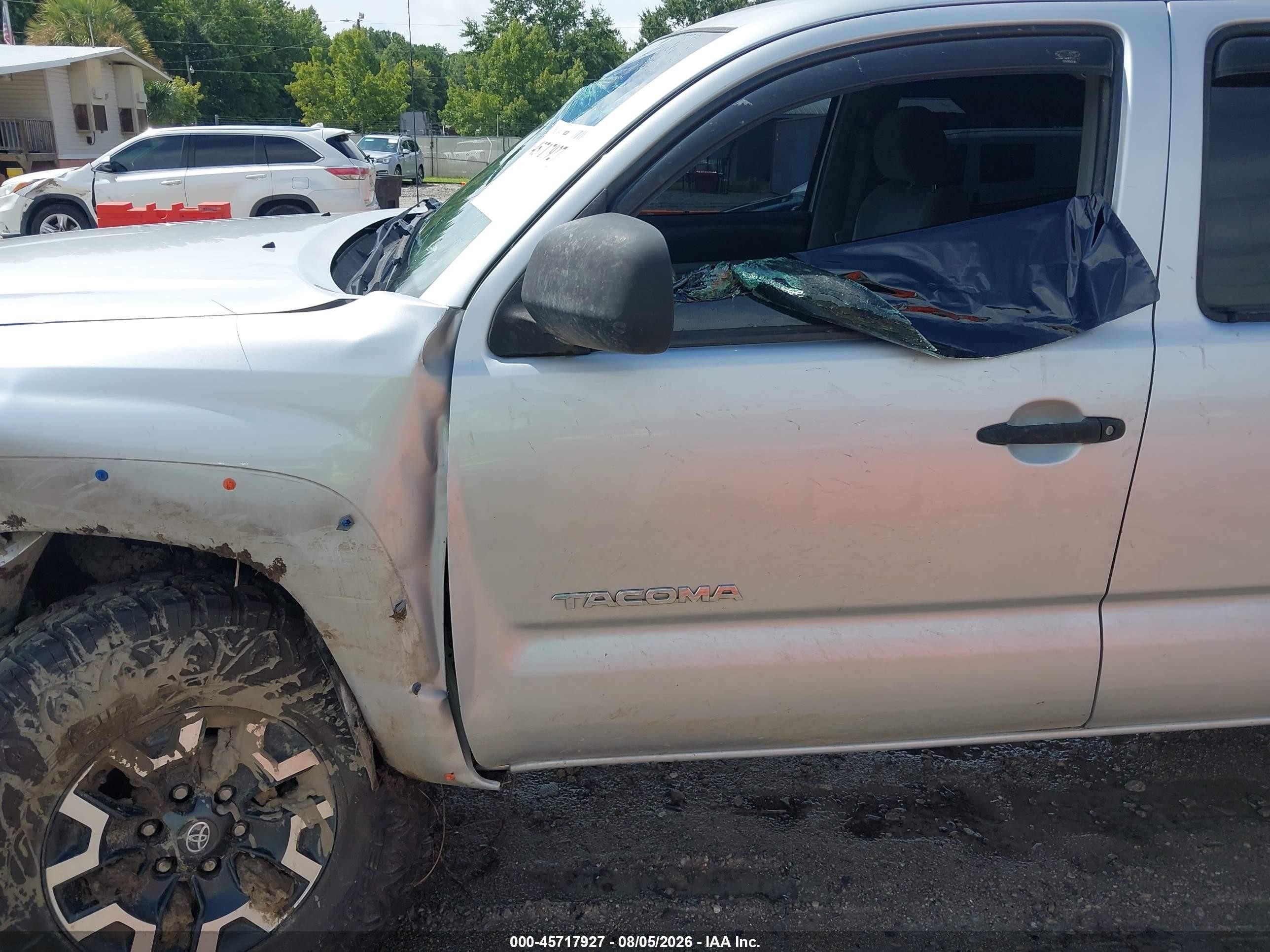 2007 Toyota Tacoma Base V6 Gray vin: 5TELU42N77Z375864