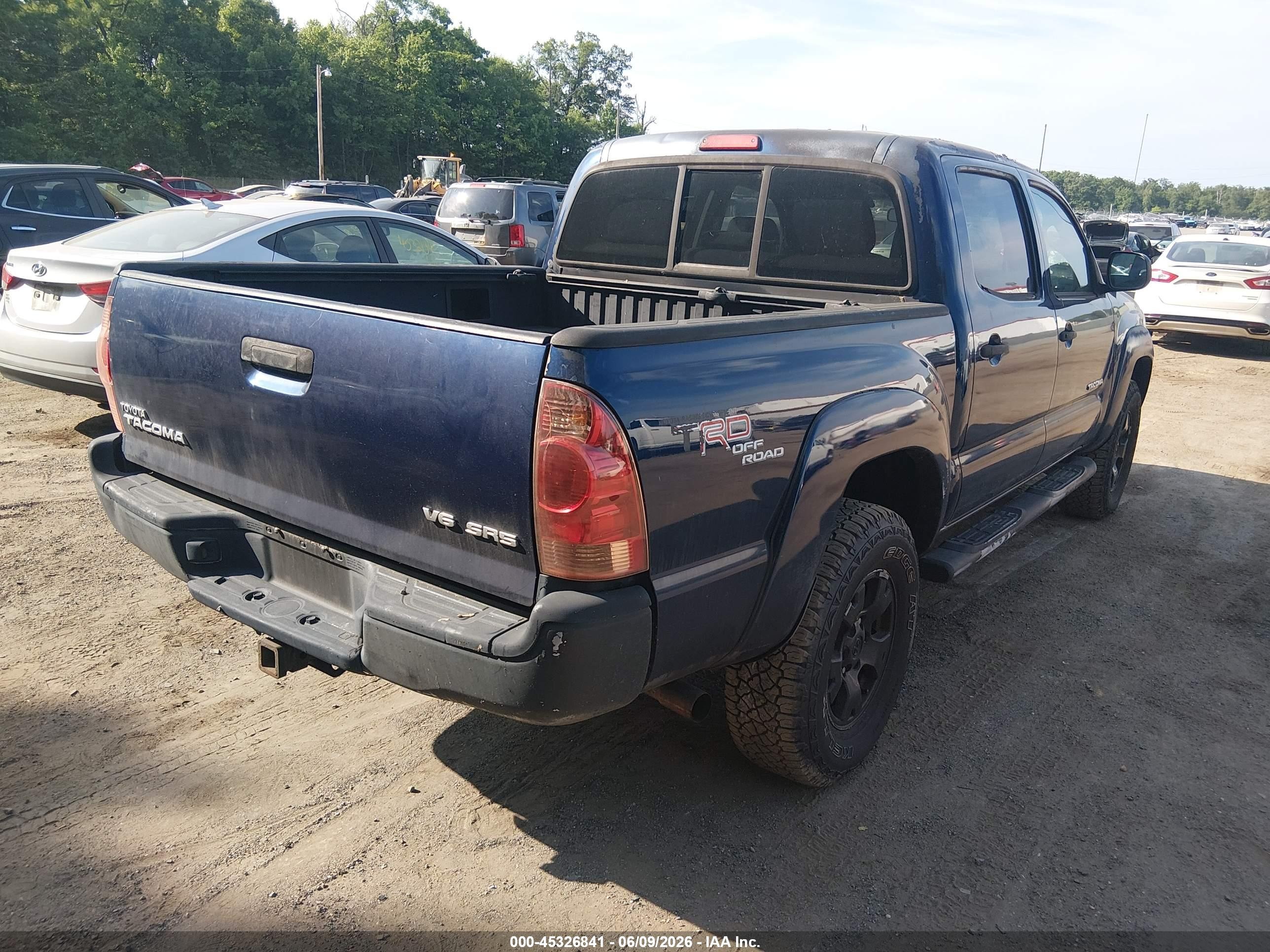2006 Toyota Tacoma Base V6 Синий vin: 5TELU42N86Z192245