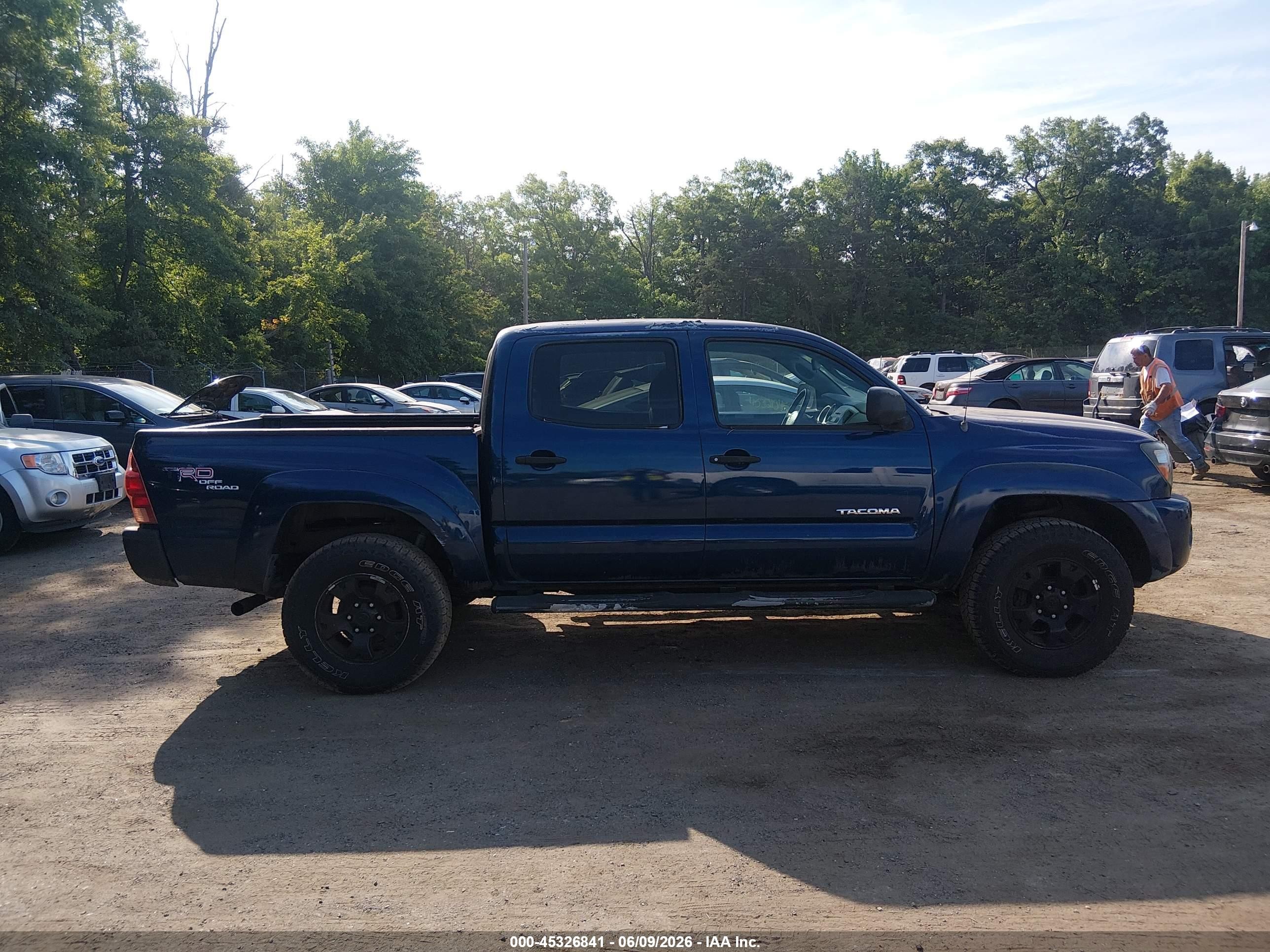 2006 Toyota Tacoma Base V6 Синий vin: 5TELU42N86Z192245