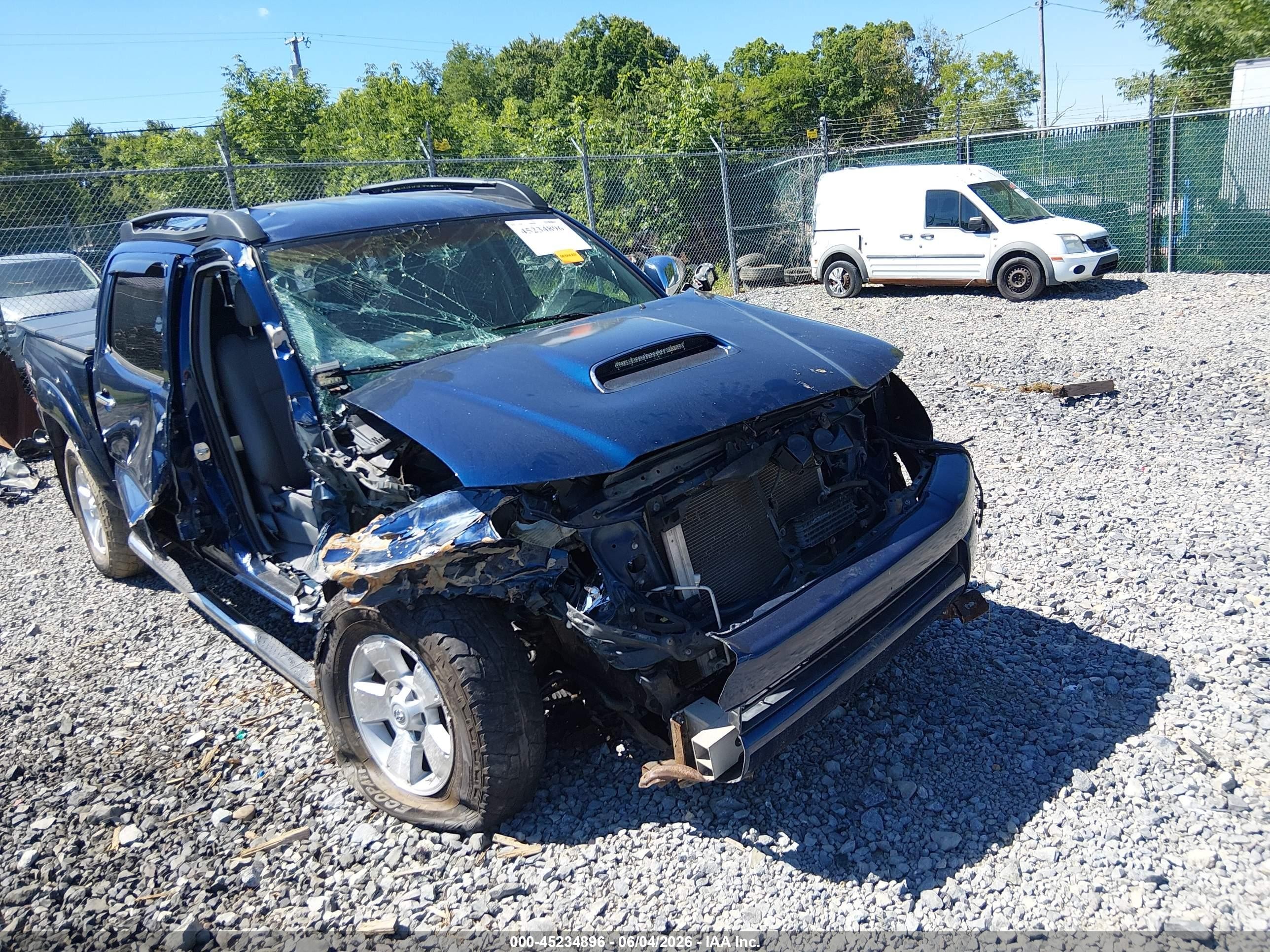 2006 Toyota Tacoma Base V6 Blue vin: 5TELU42N86Z311301