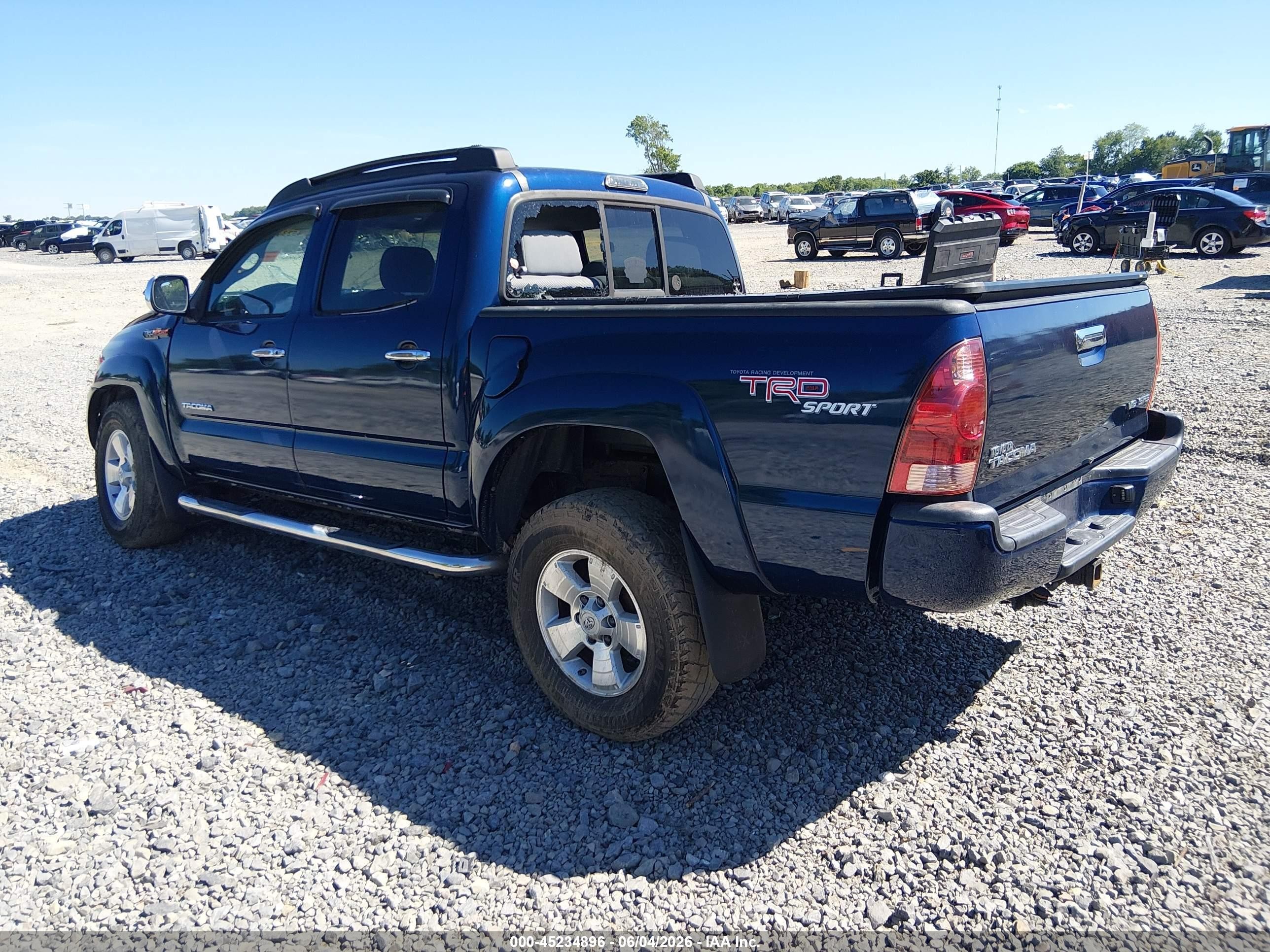 2006 Toyota Tacoma Base V6 Blue vin: 5TELU42N86Z311301