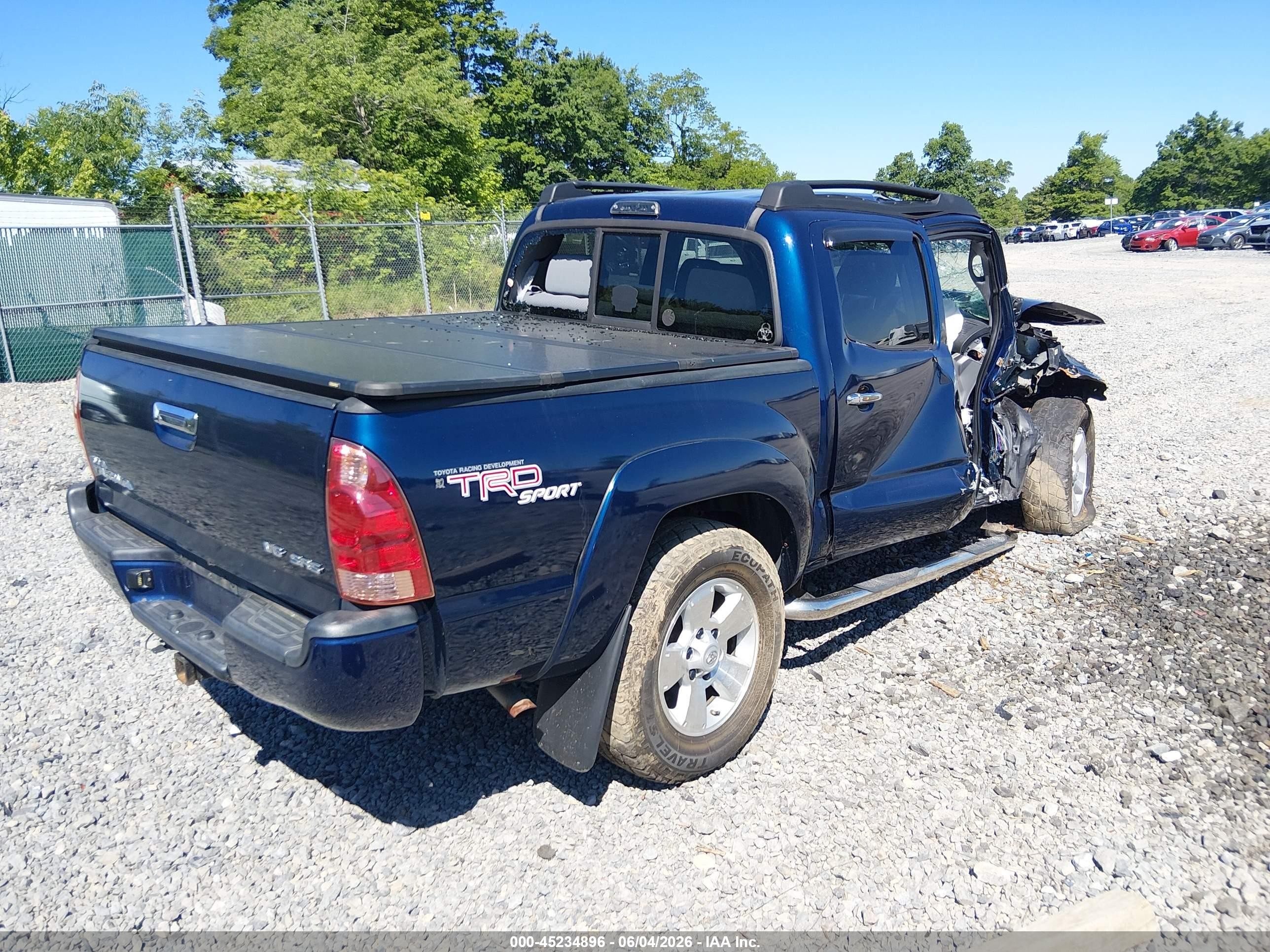 2006 Toyota Tacoma Base V6 Blue vin: 5TELU42N86Z311301
