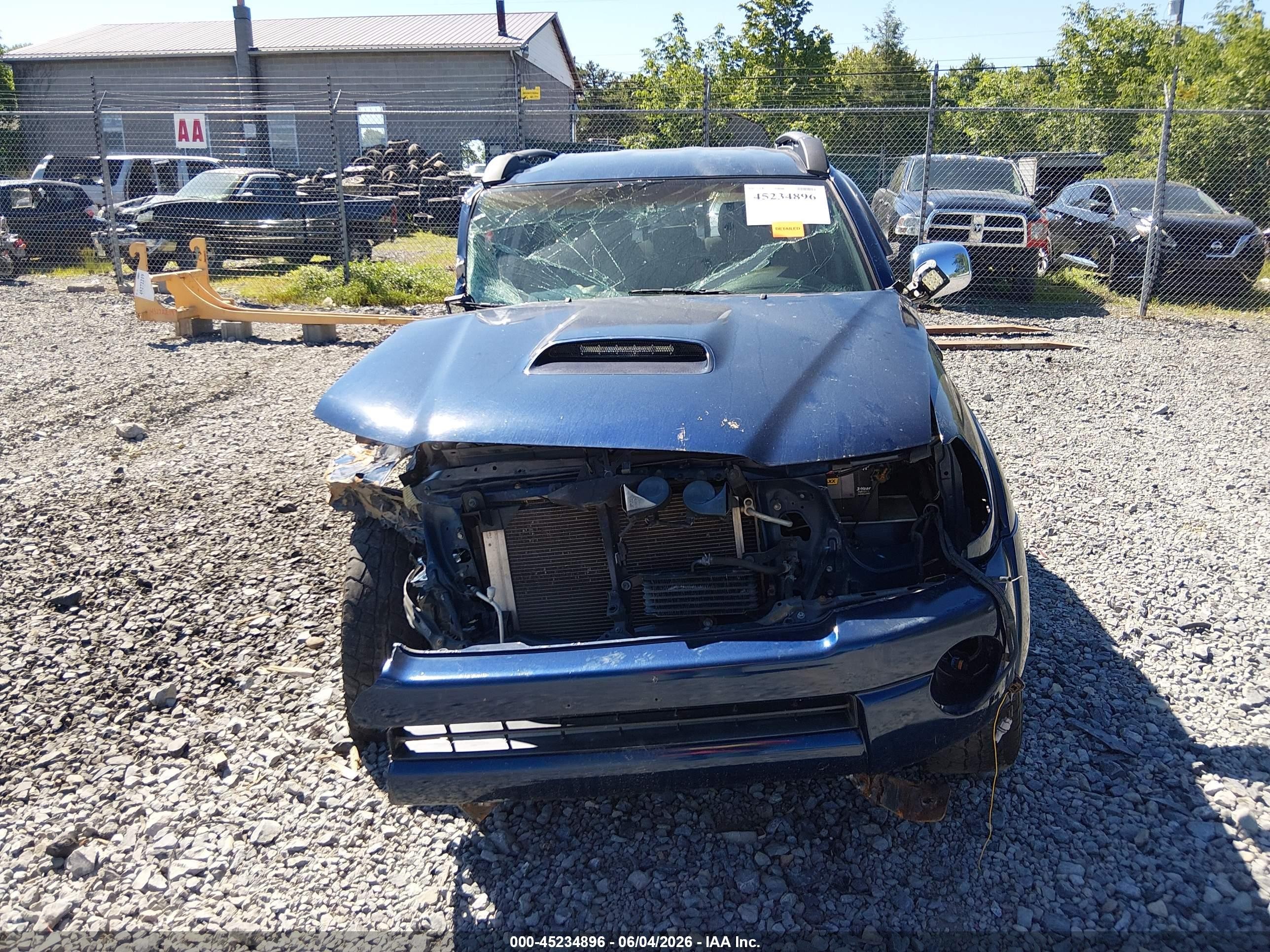 2006 Toyota Tacoma Base V6 Blue vin: 5TELU42N86Z311301