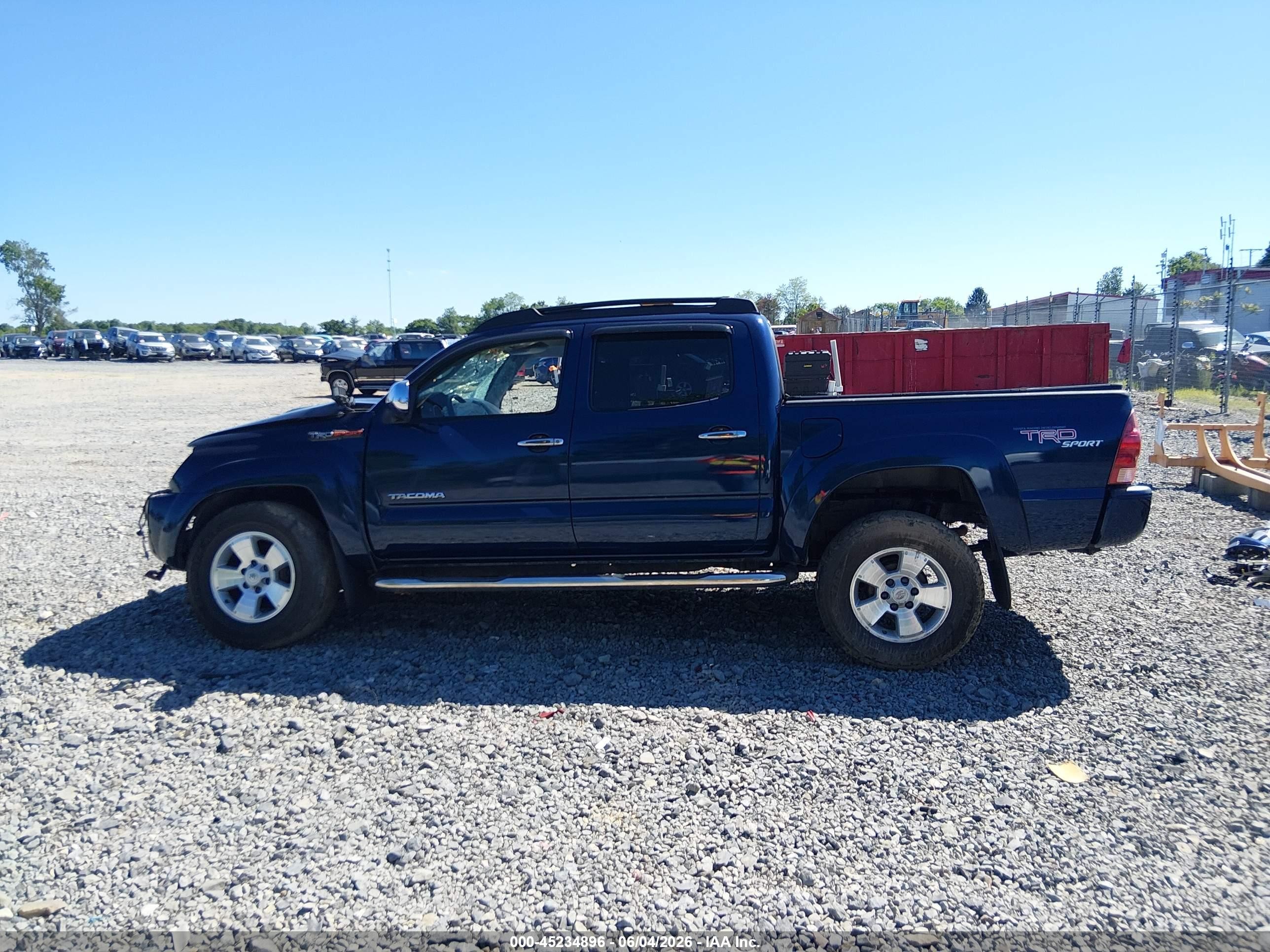 2006 Toyota Tacoma Base V6 Blue vin: 5TELU42N86Z311301