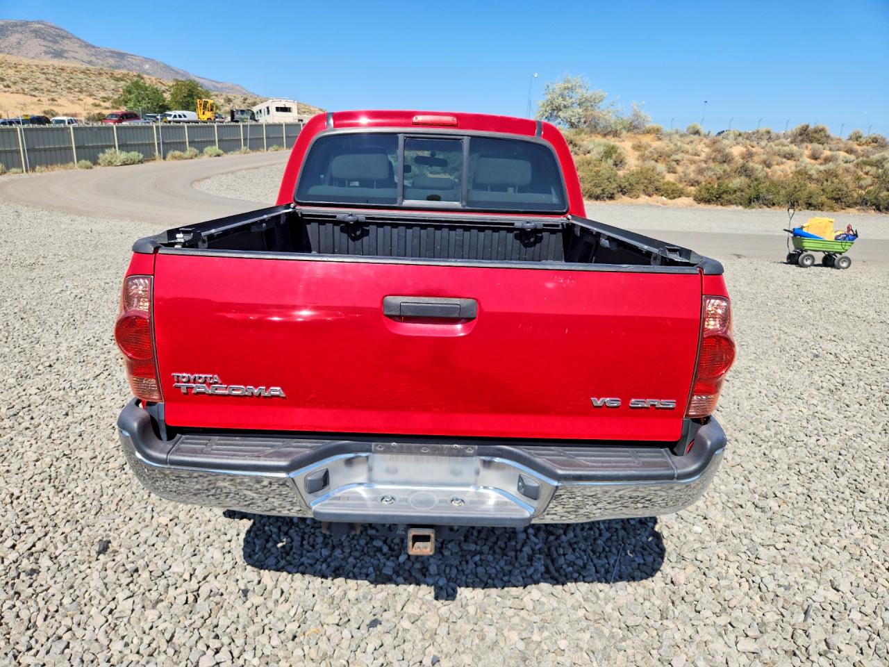 2007 Toyota Tacoma V6 Red vin: 5TELU42N87Z465007