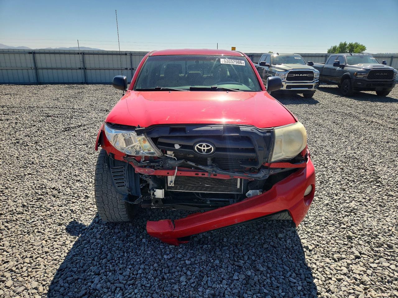 2007 Toyota Tacoma V6 Red vin: 5TELU42N87Z465007