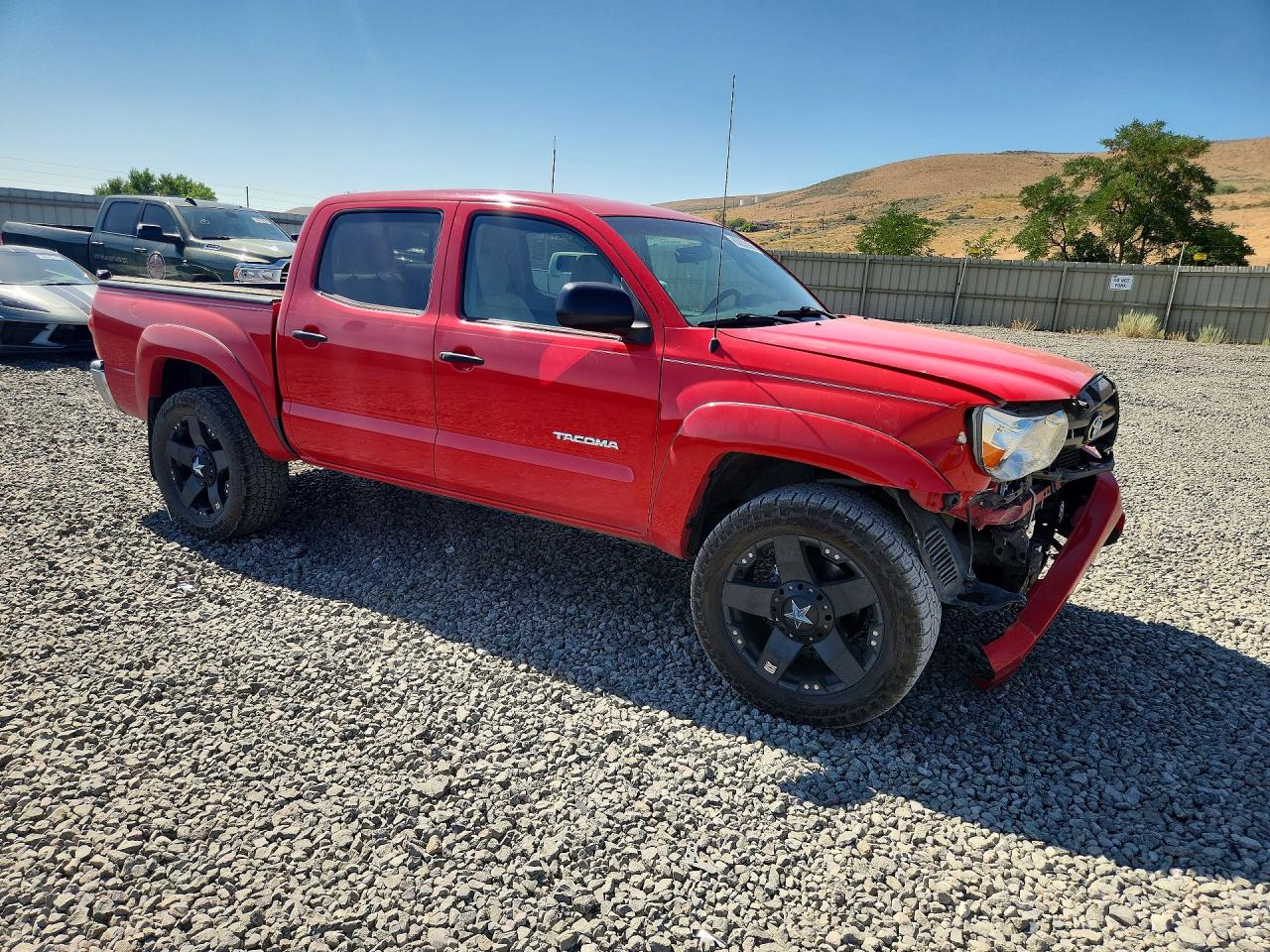 2007 Toyota Tacoma V6 Red vin: 5TELU42N87Z465007