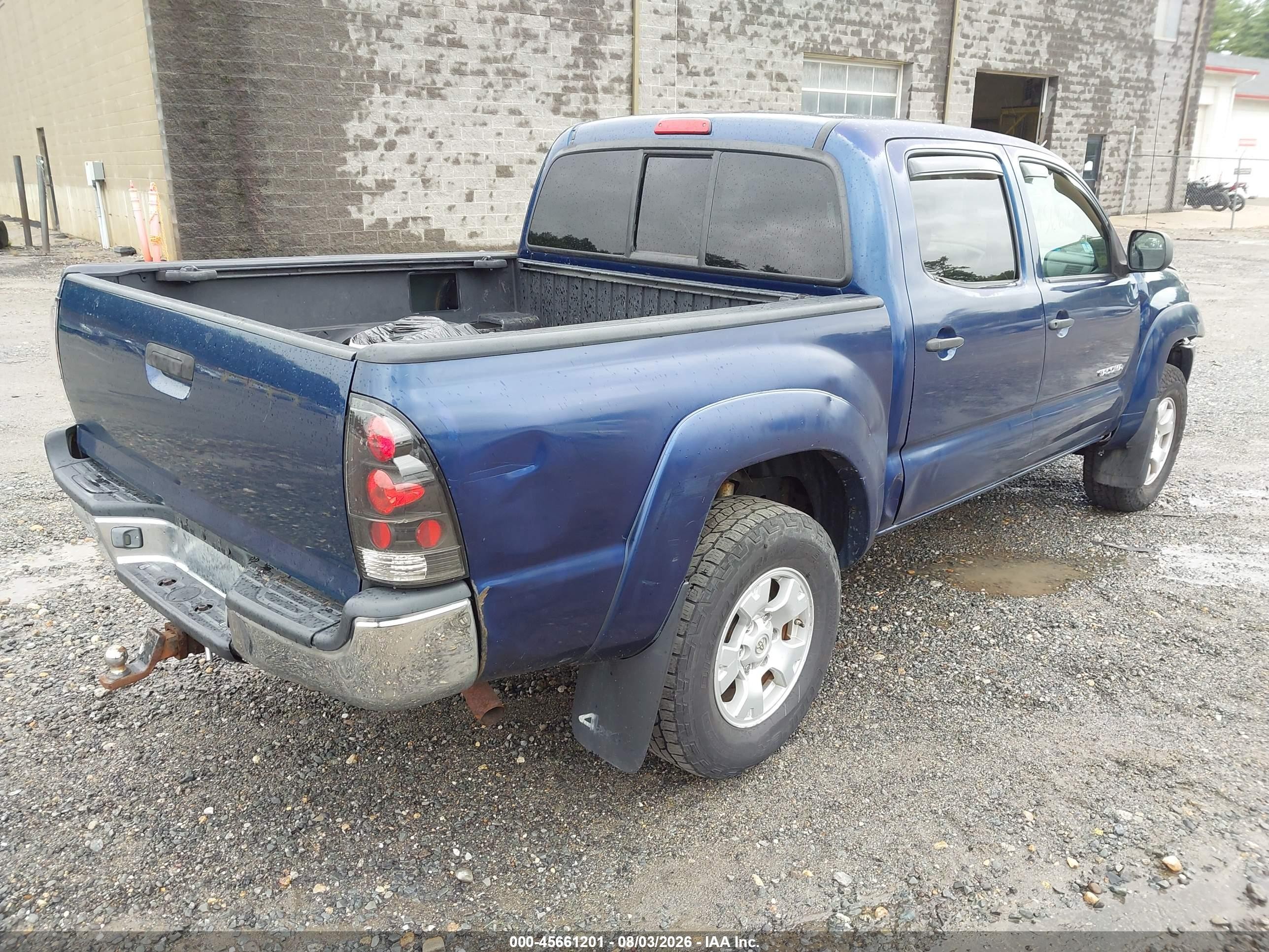 2005 Toyota Tacoma Base V6 Синий vin: 5TELU42N95Z038447