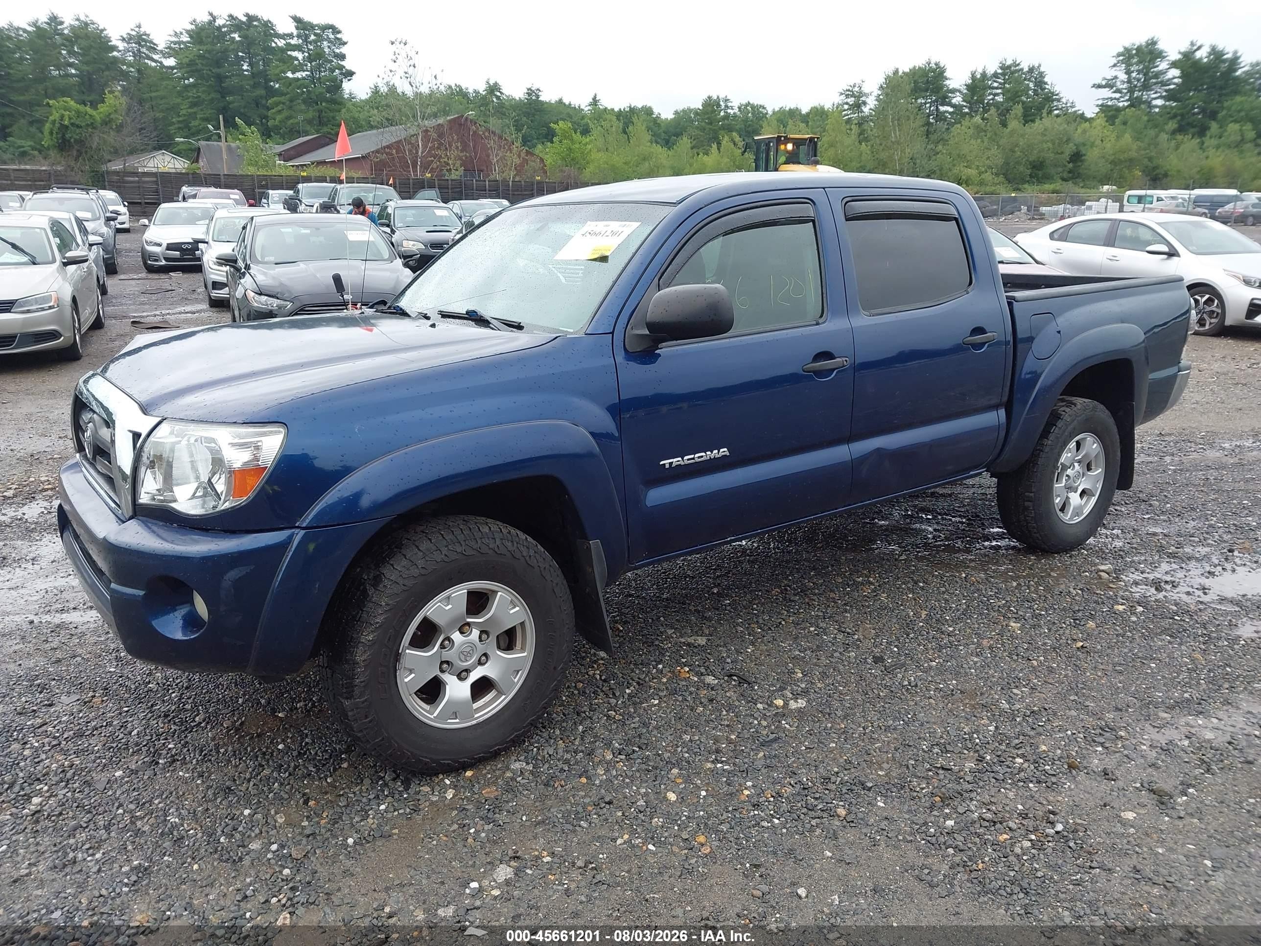 2005 Toyota Tacoma Base V6 Синий vin: 5TELU42N95Z038447