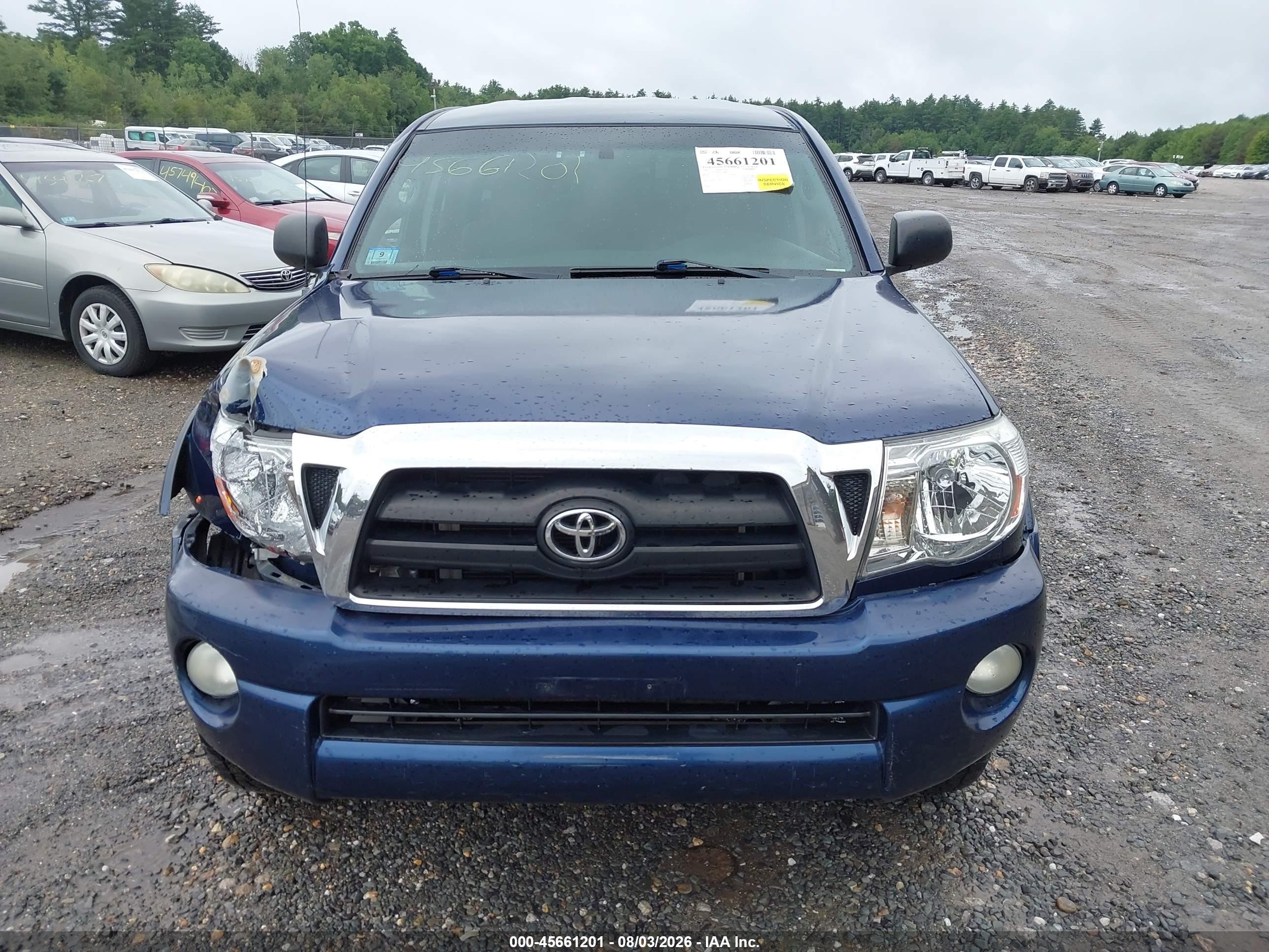 2005 Toyota Tacoma Base V6 Синий vin: 5TELU42N95Z038447