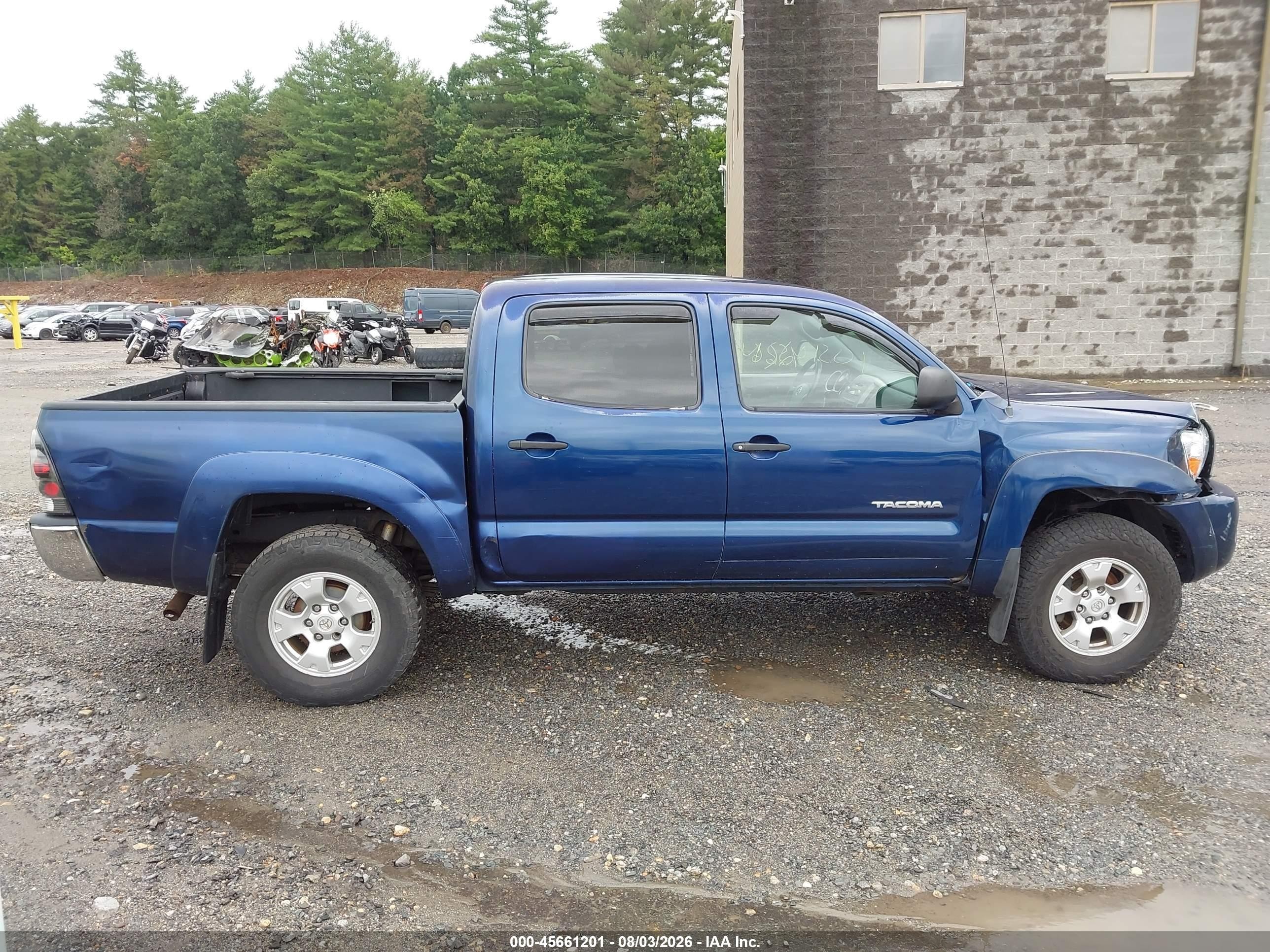 2005 Toyota Tacoma Base V6 Синий vin: 5TELU42N95Z038447